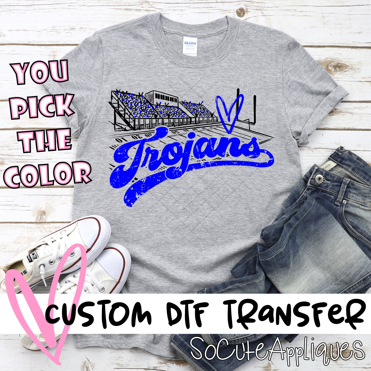 CUSTOM  Trojans football field *DTF* Transfer