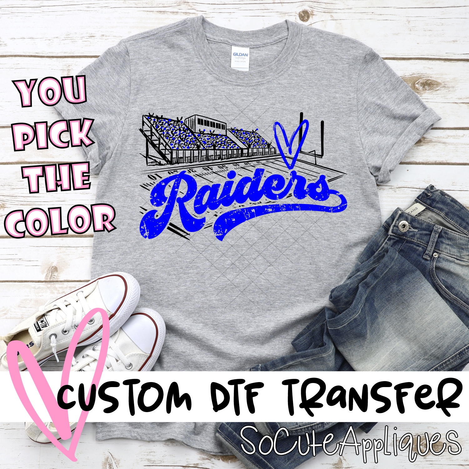 CUSTOM  Raiders football field *DTF* Transfer