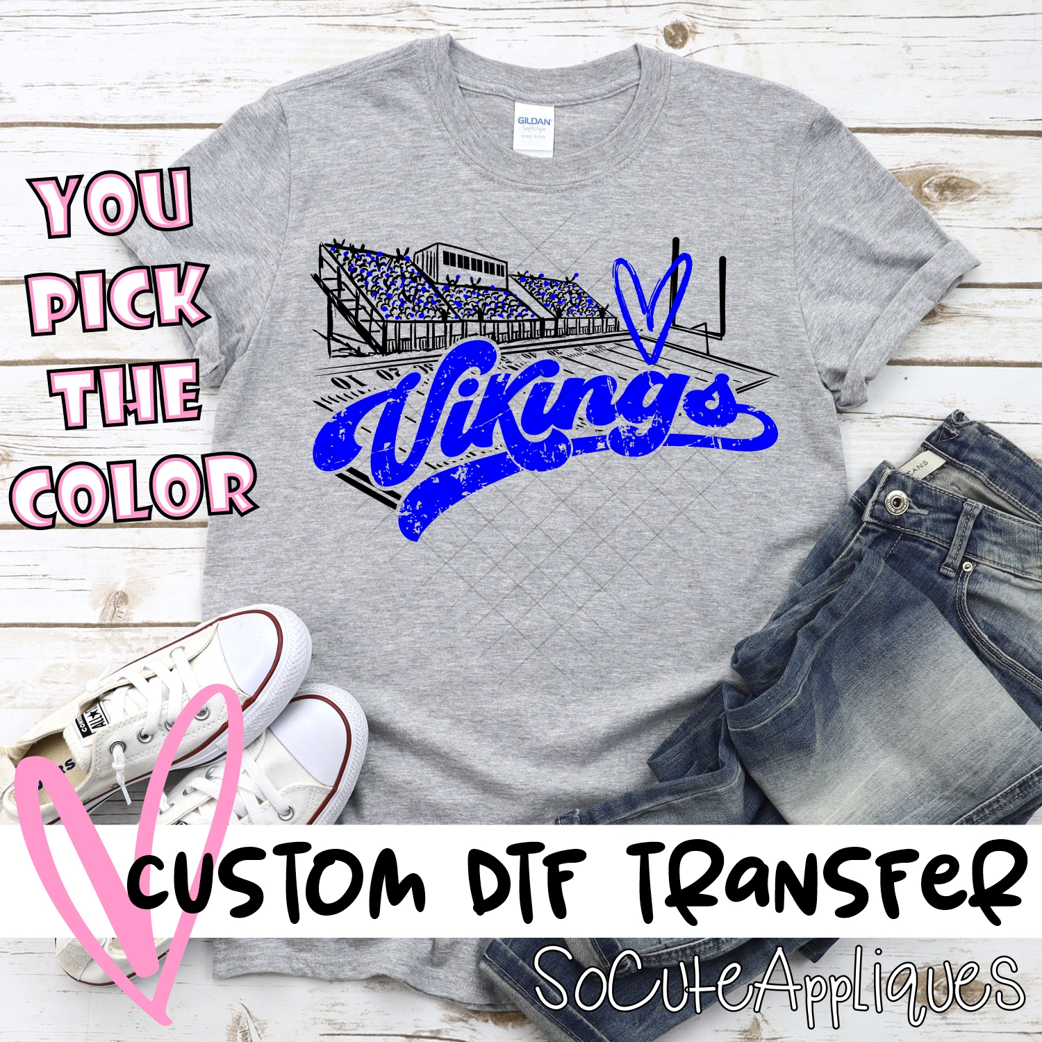 CUSTOM  Vikings football field *DTF* Transfer