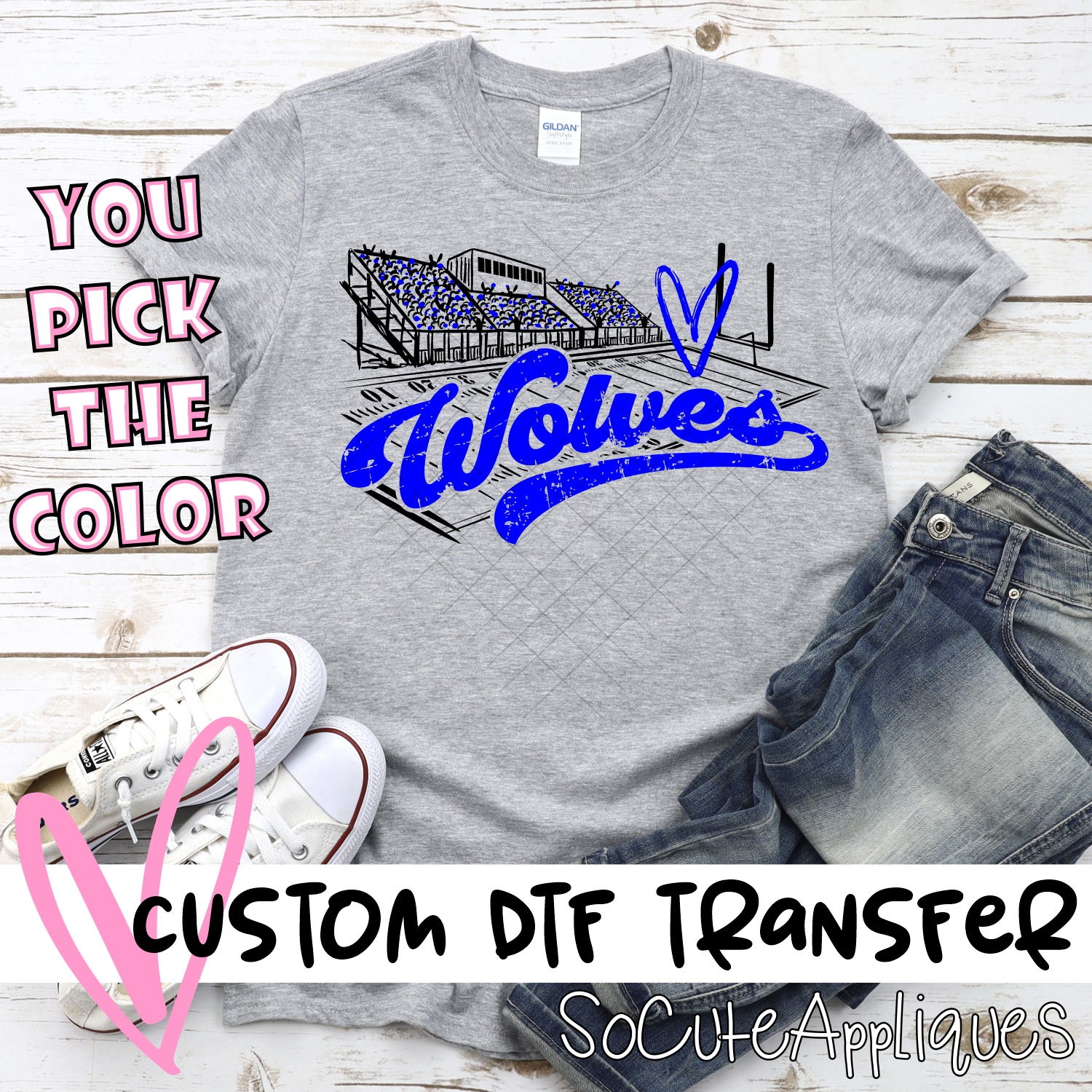 CUSTOM  Wolves football field *DTF* Transfer