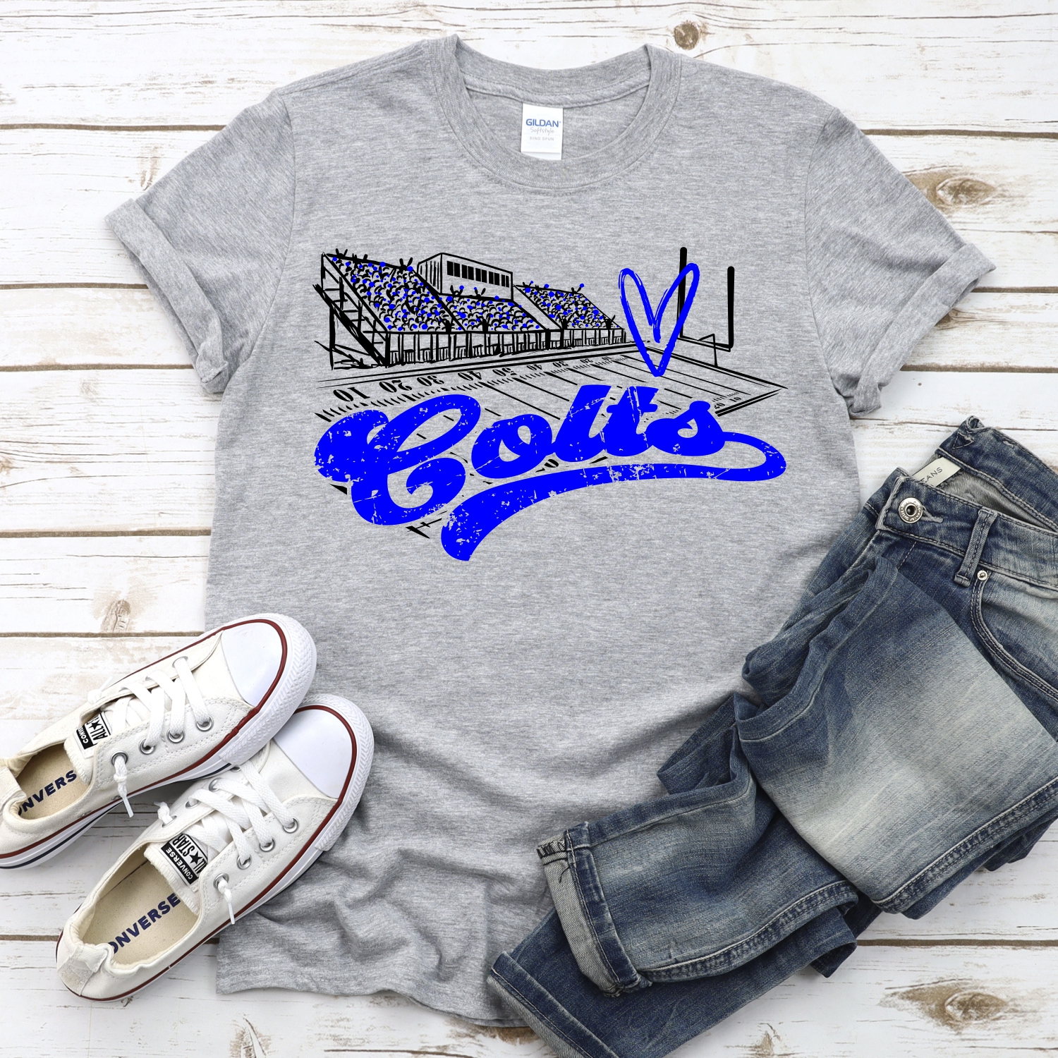 CUSTOM Colts football field *DTF* Transfer - Image 2
