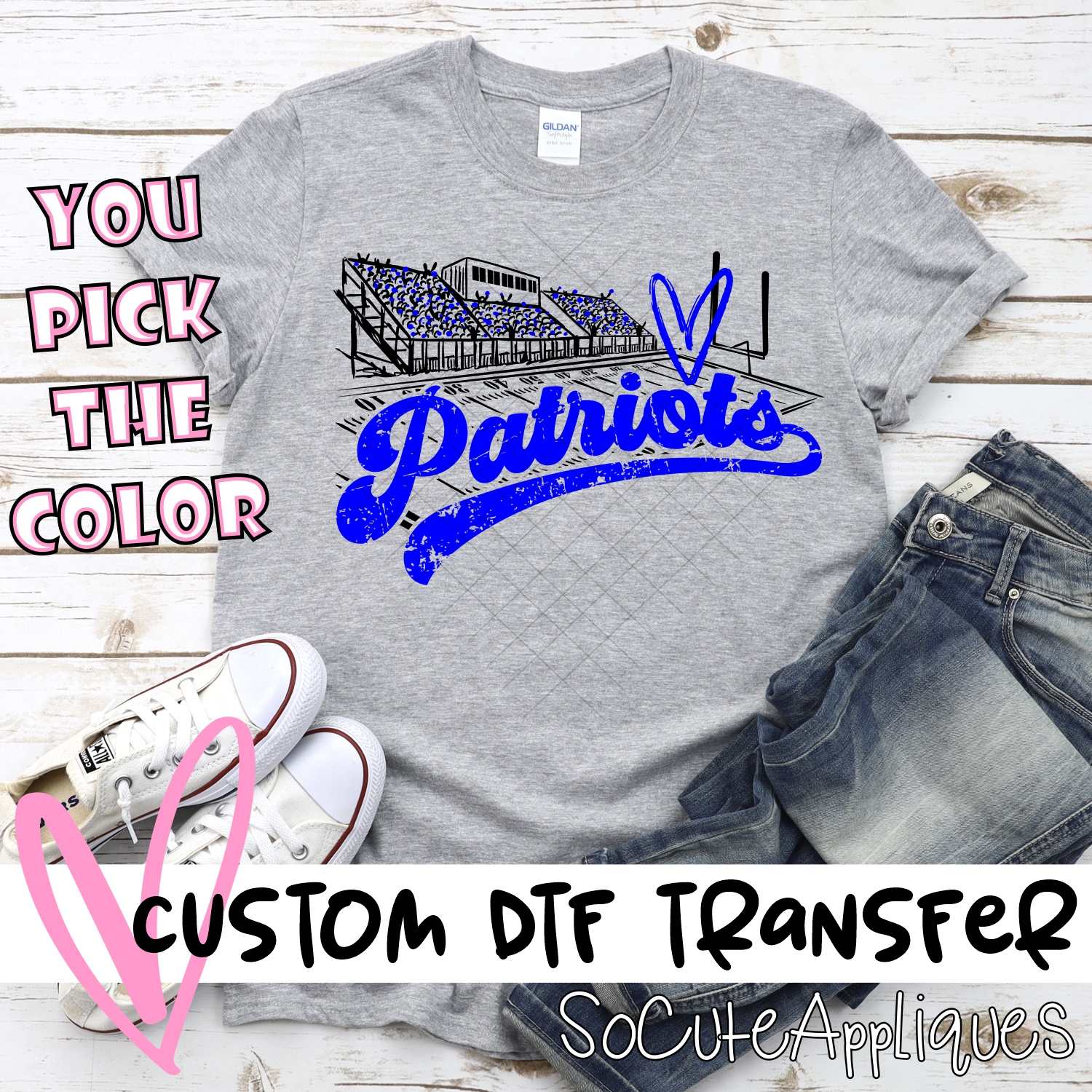 CUSTOM  Patriots football field *DTF* Transfer