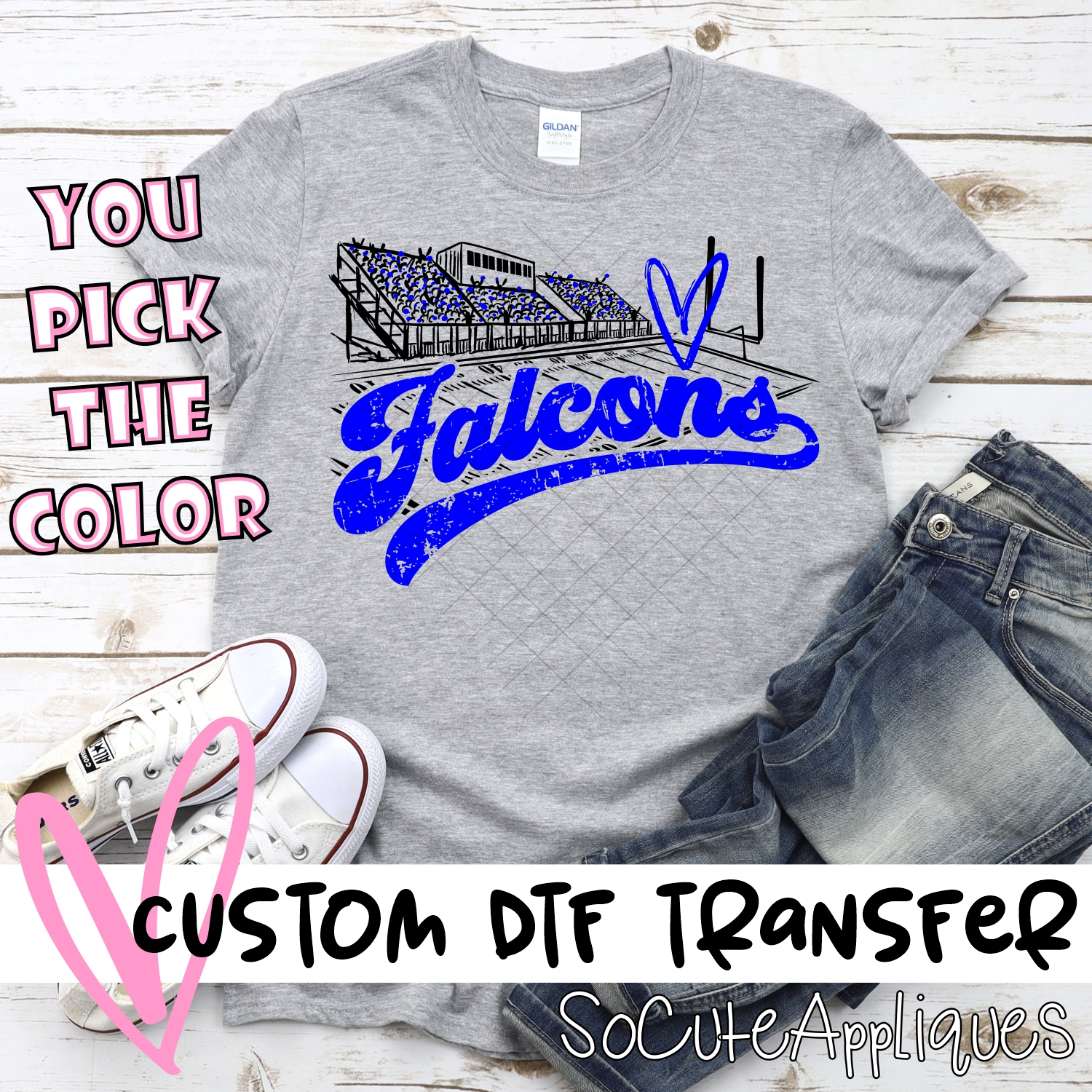 CUSTOM  Falcons football field *DTF* Transfer