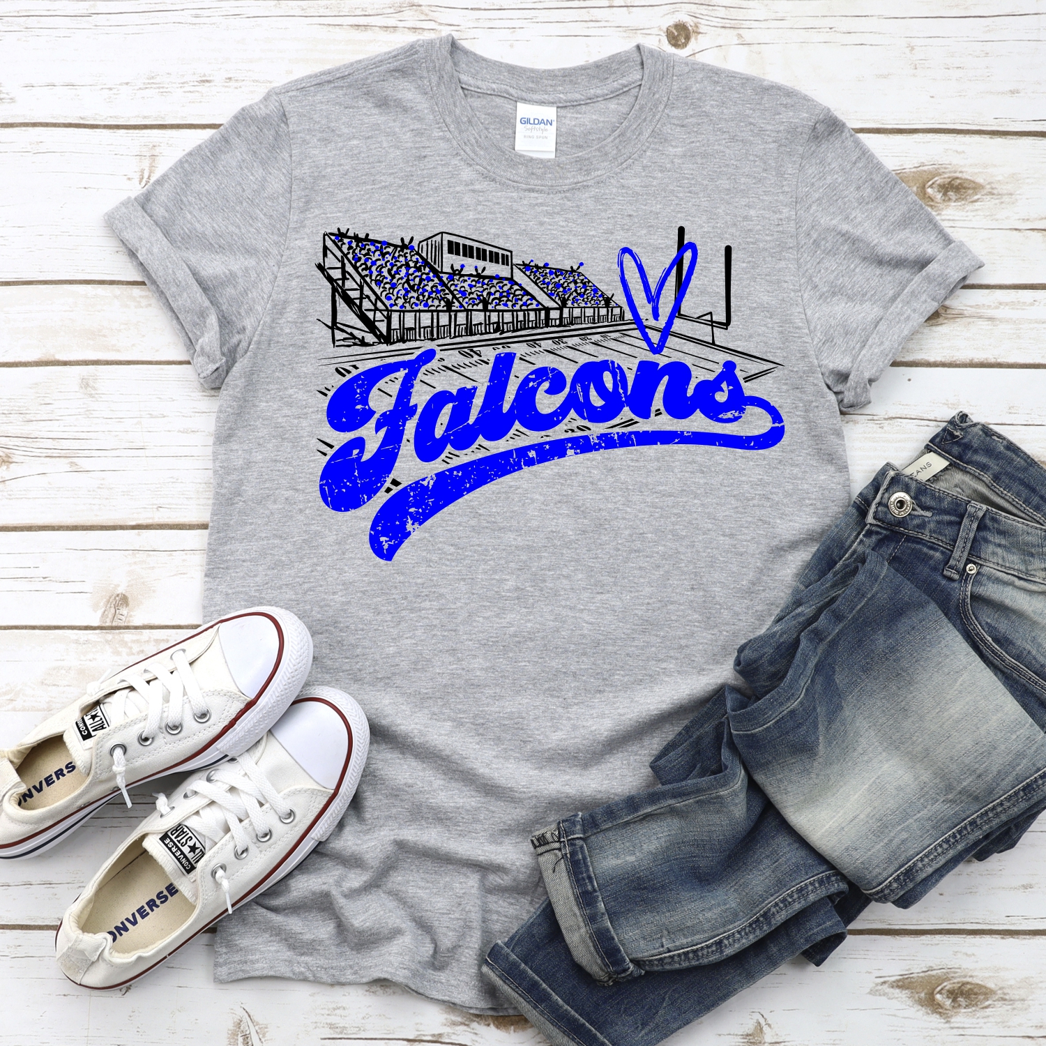 CUSTOM Falcons football field *DTF* Transfer - Image 2