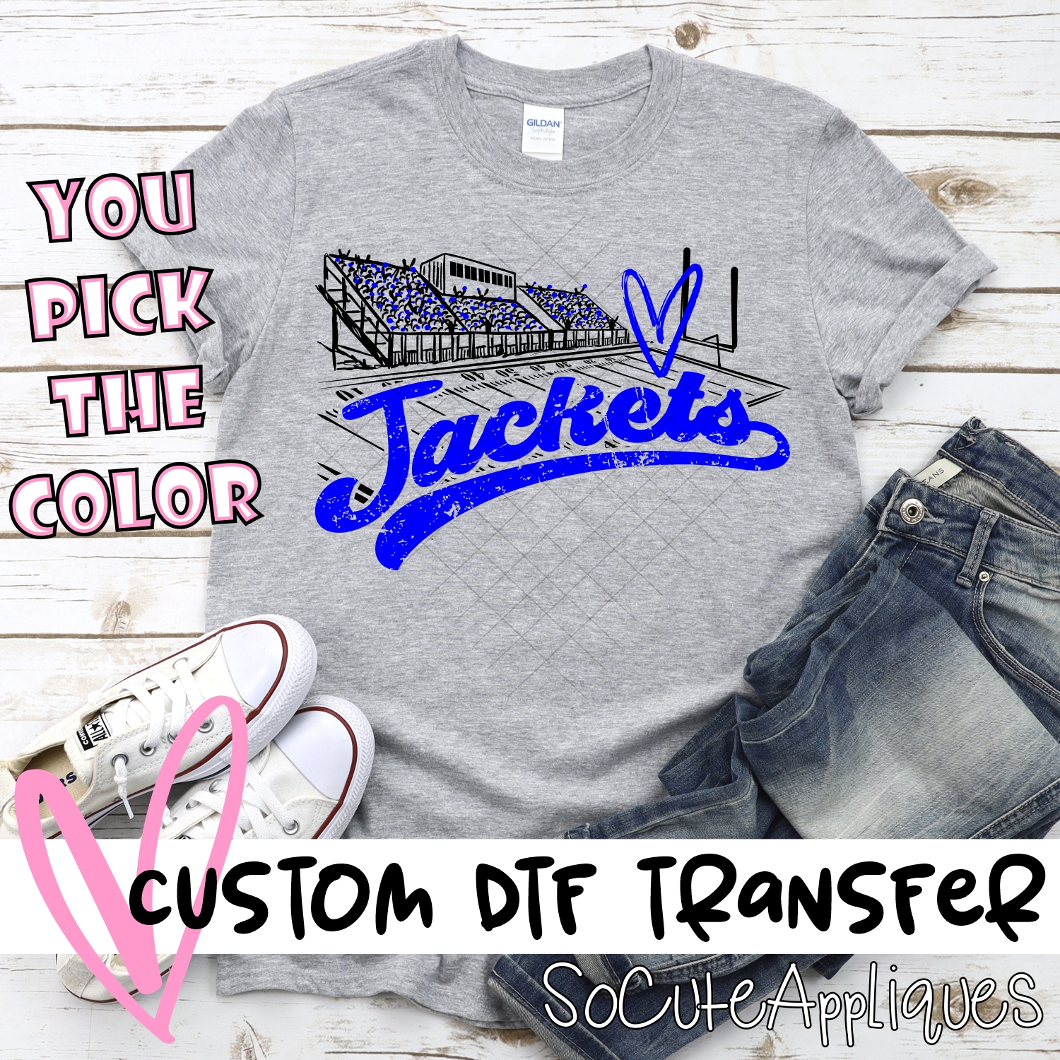 CUSTOM  Jackets football field *DTF* Transfer