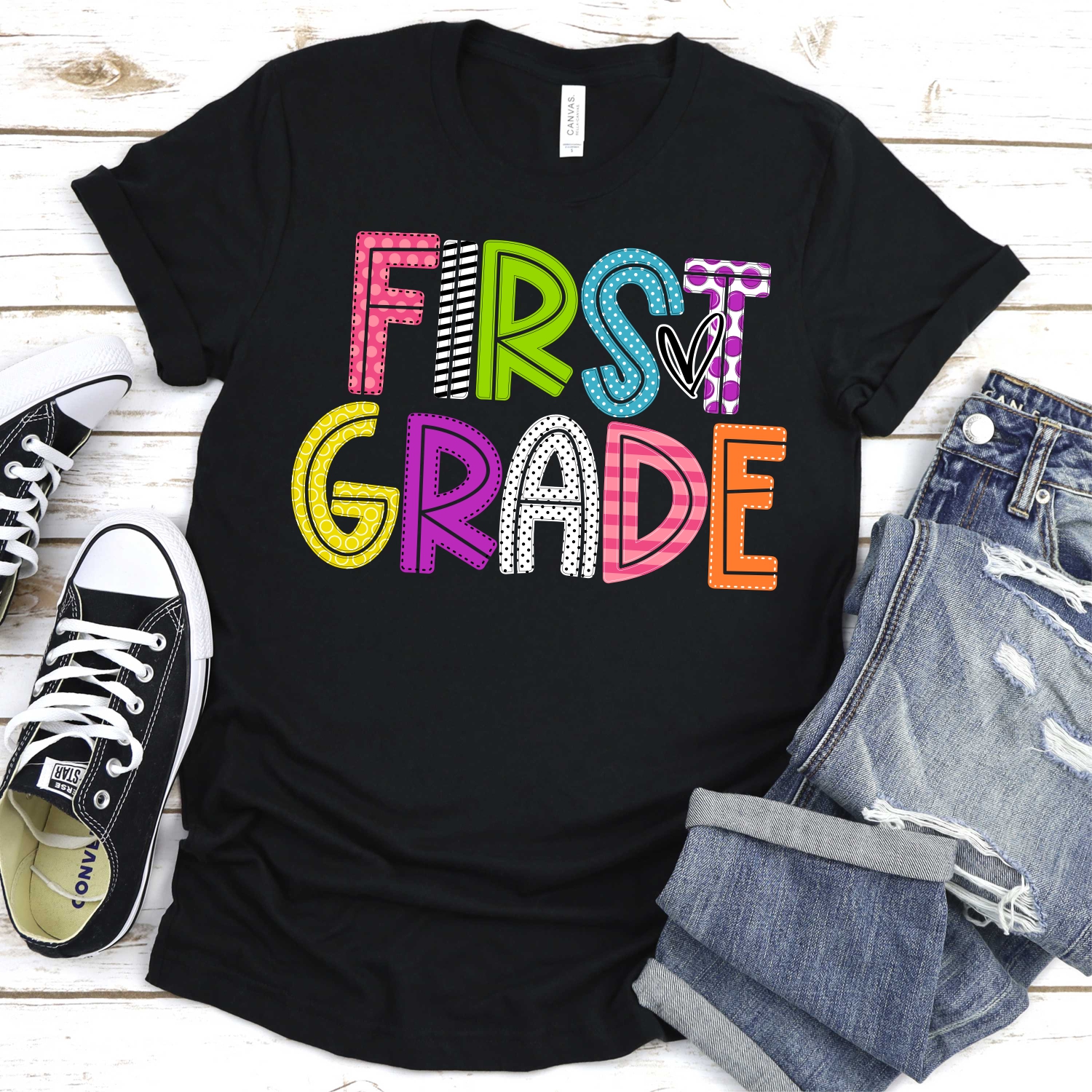 First Grade mixed letters *DTF* Transfer - Image 2