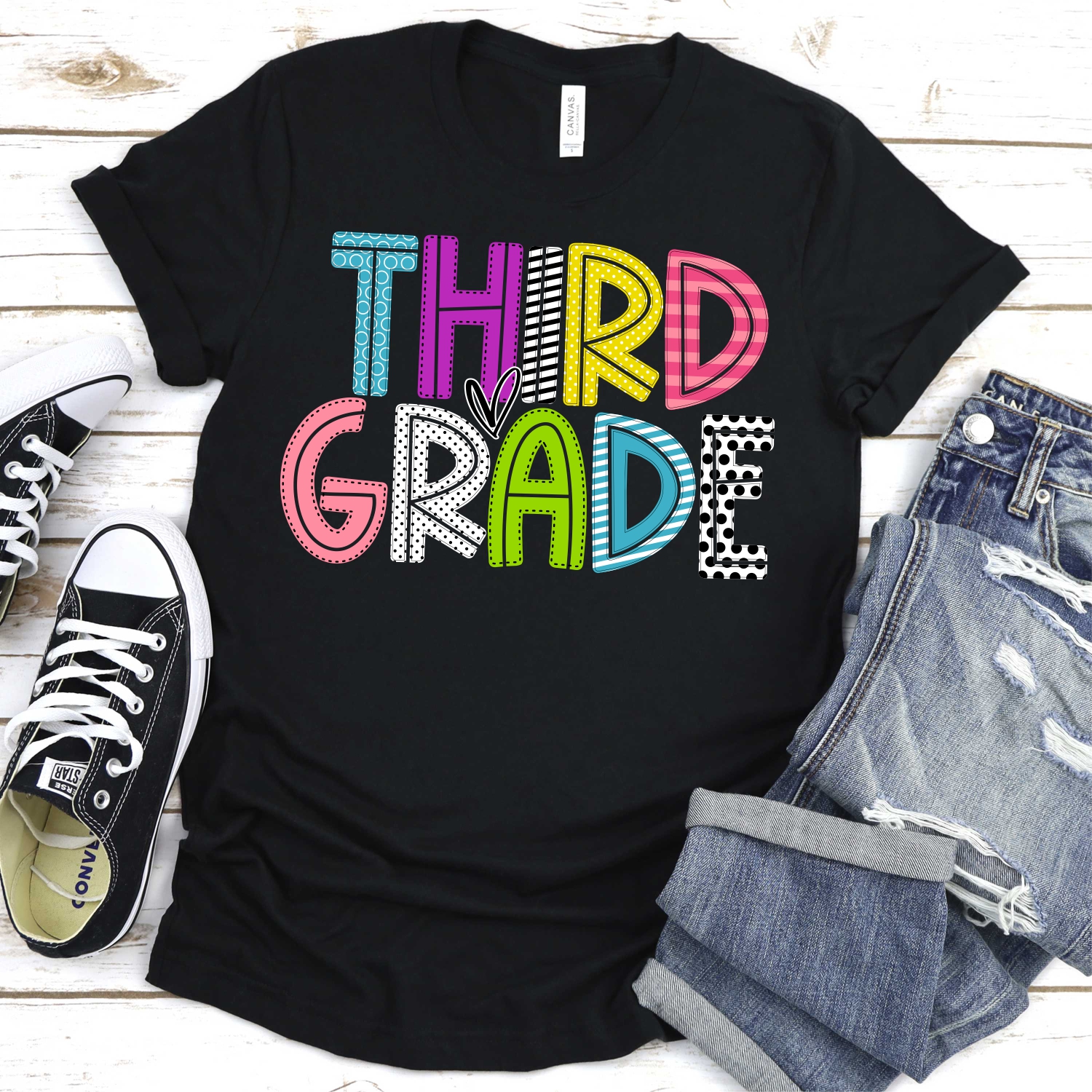 Third Grade mixed letters *DTF* Transfer - Image 2