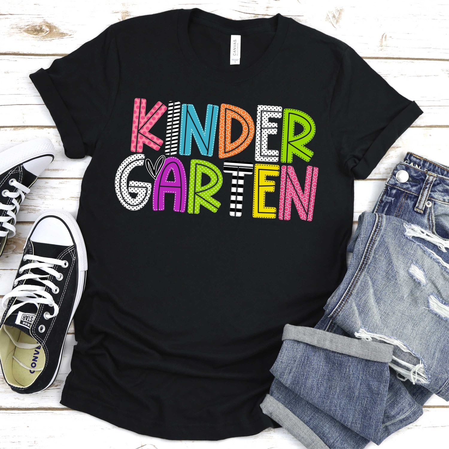 Kindergarten mixed letters *DTF* Transfer - Image 2