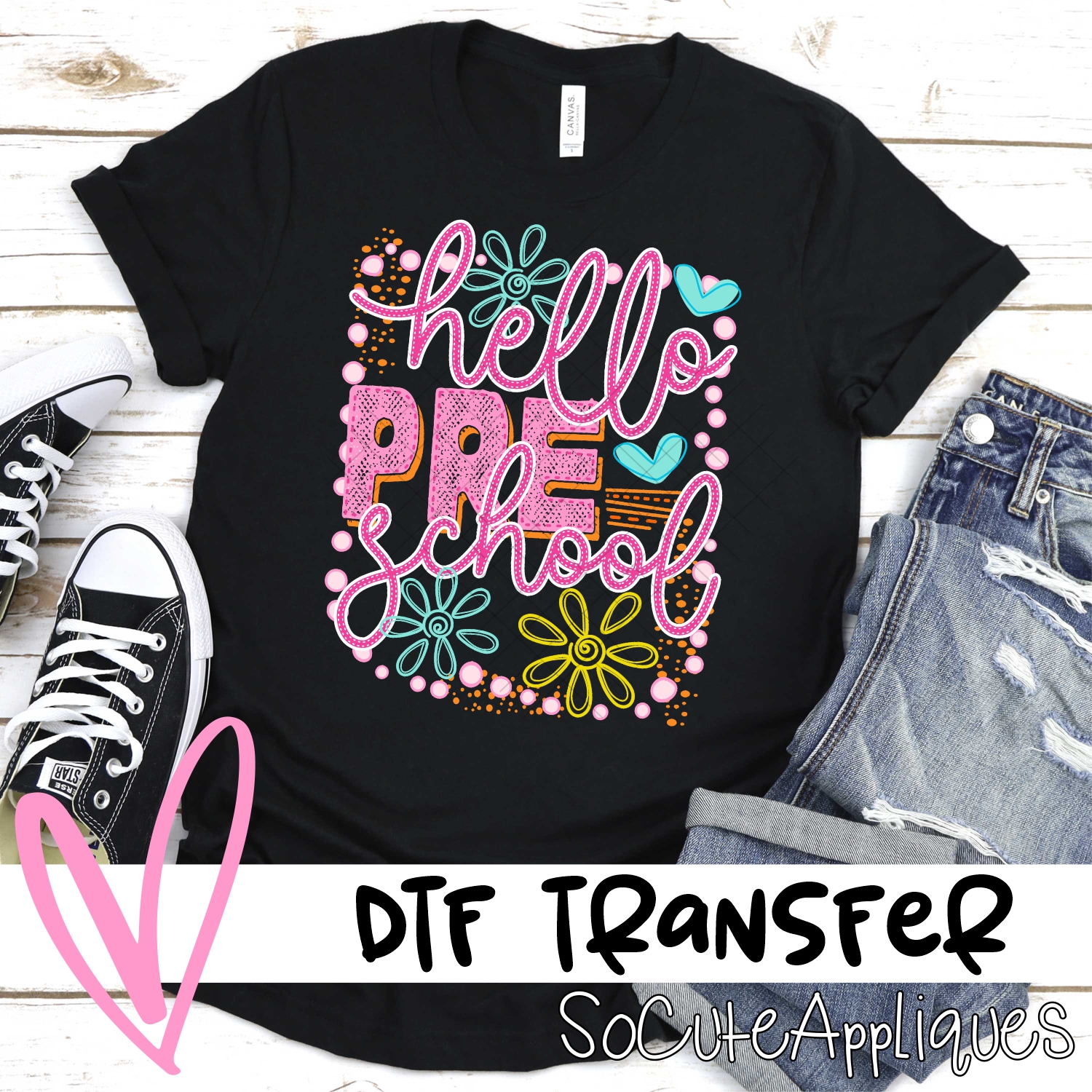 Hello preschool doodles *DTF* Transfer