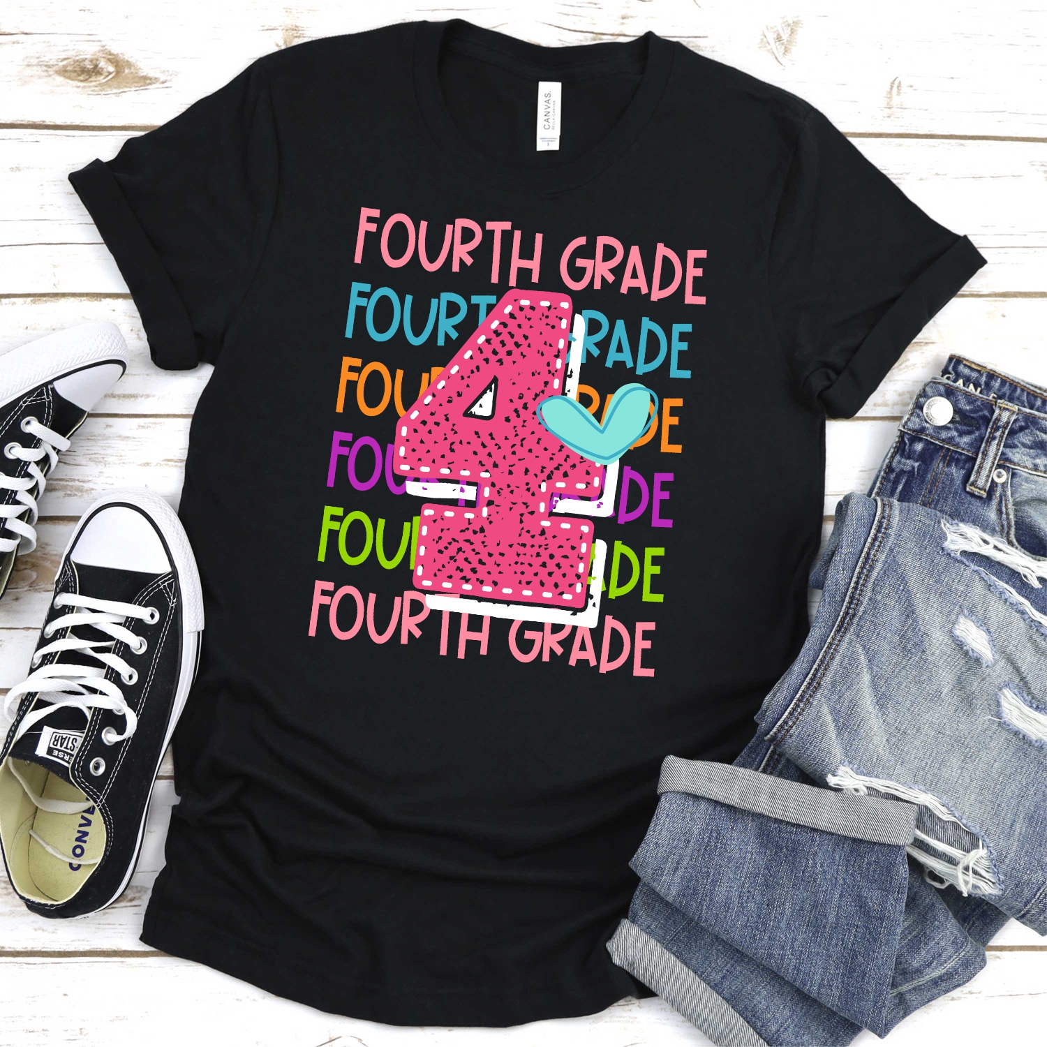 Multi line Fourth grade *DTF* Transfer - Image 2