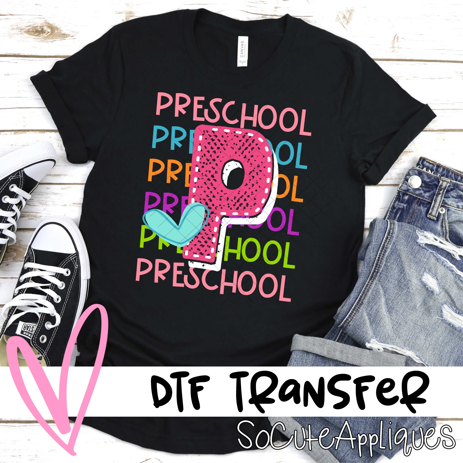 Multi line Preschool *DTF* Transfer