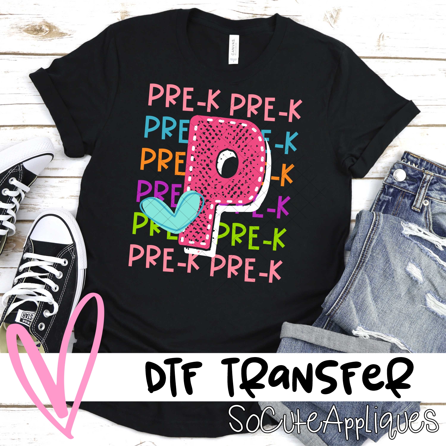 Multi line Pre K *DTF* Transfer
