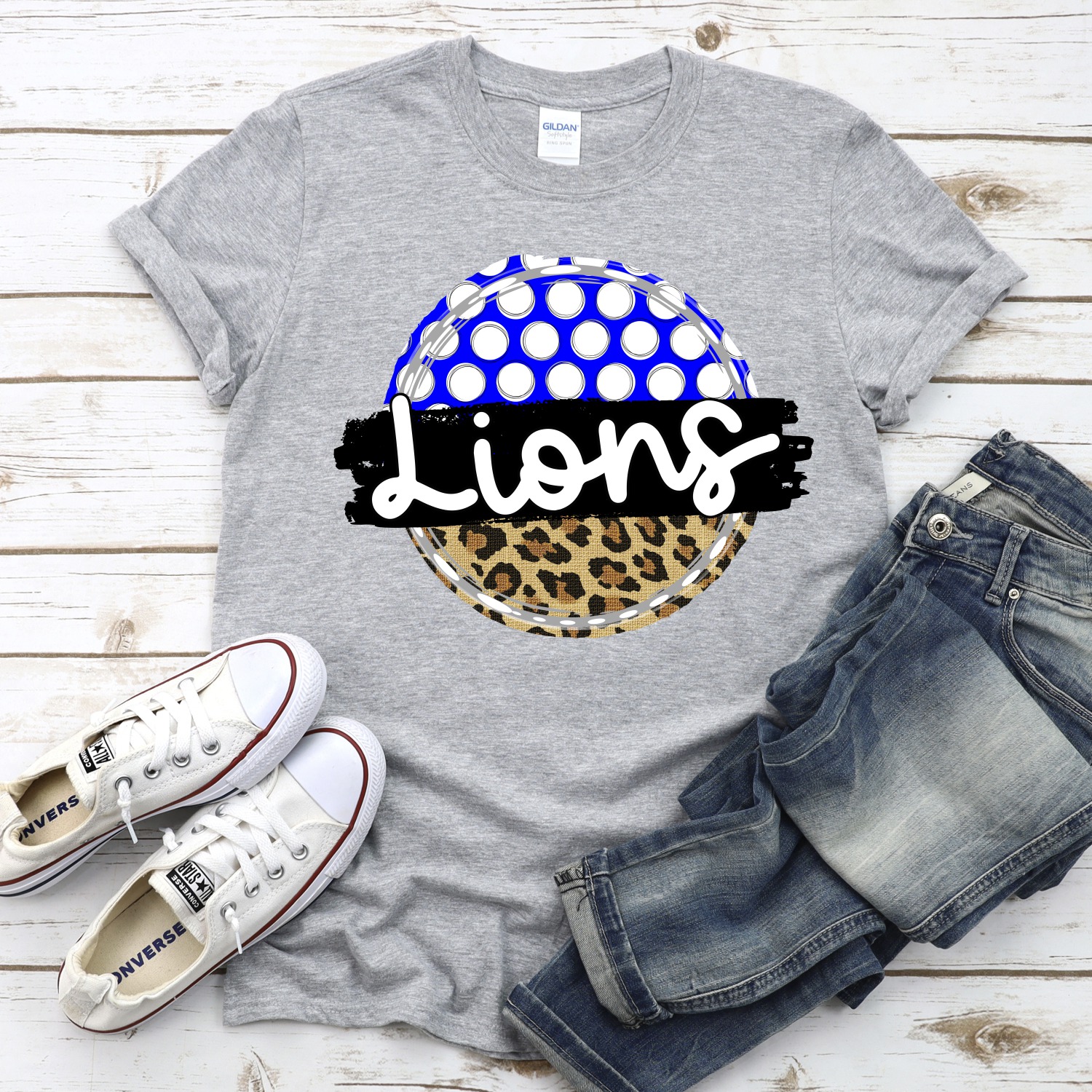 CUSTOM Lions polka dot Leopard circle *DTF* Transfer - Image 2