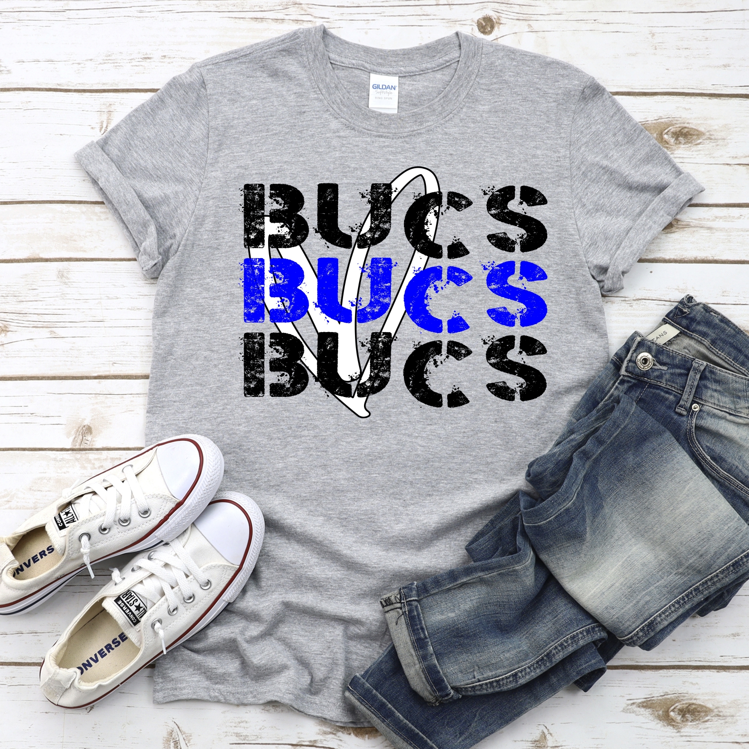 CUSTOM Bucs Stacked with heart *DTF* Transfer - Image 2