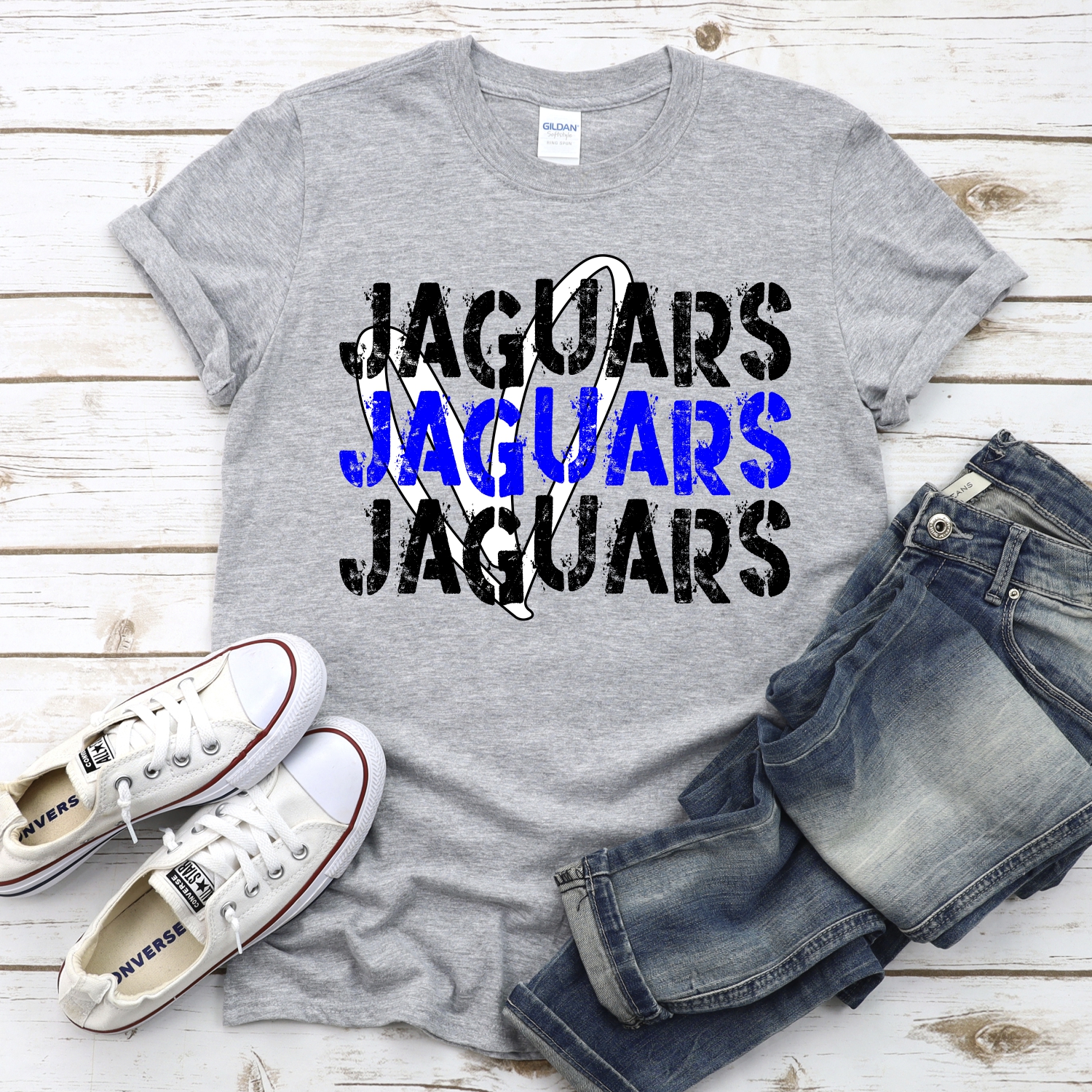 CUSTOM Jaguars Stacked with heart *DTF* Transfer - Image 2