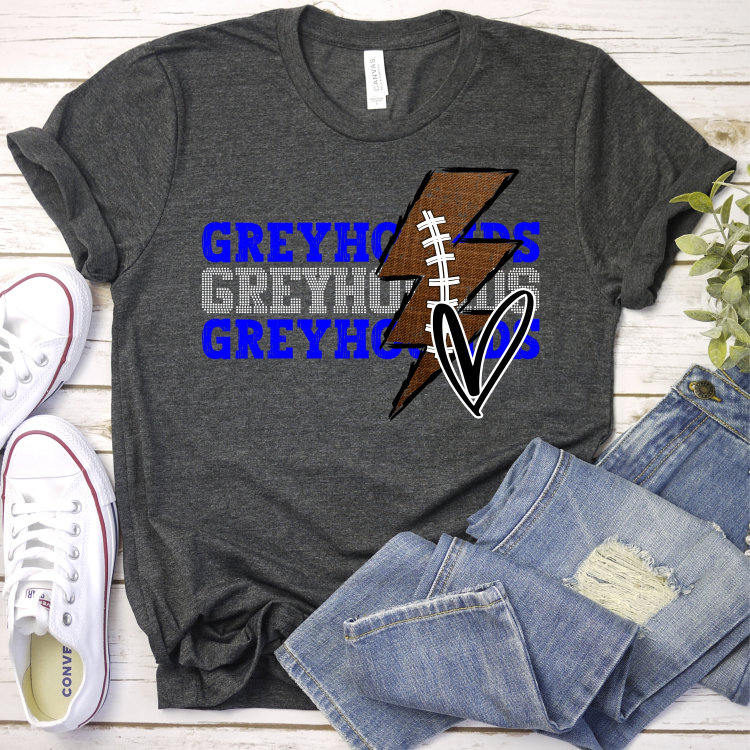 CUSTOM Greyhounds football lightning bolt *DTF* Transfer
