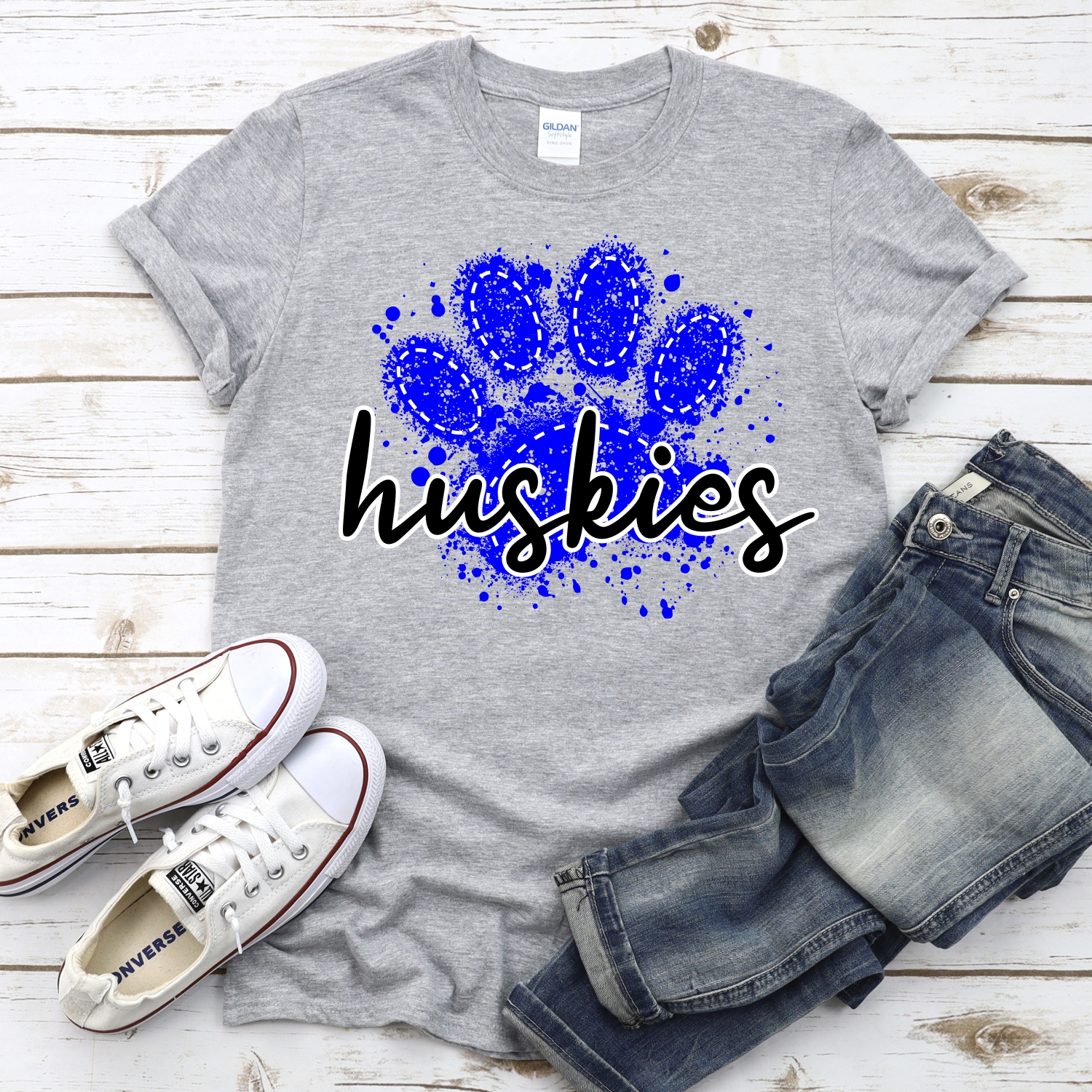 CUSTOM Huskies messy paw script *DTF* Transfer - Image 2