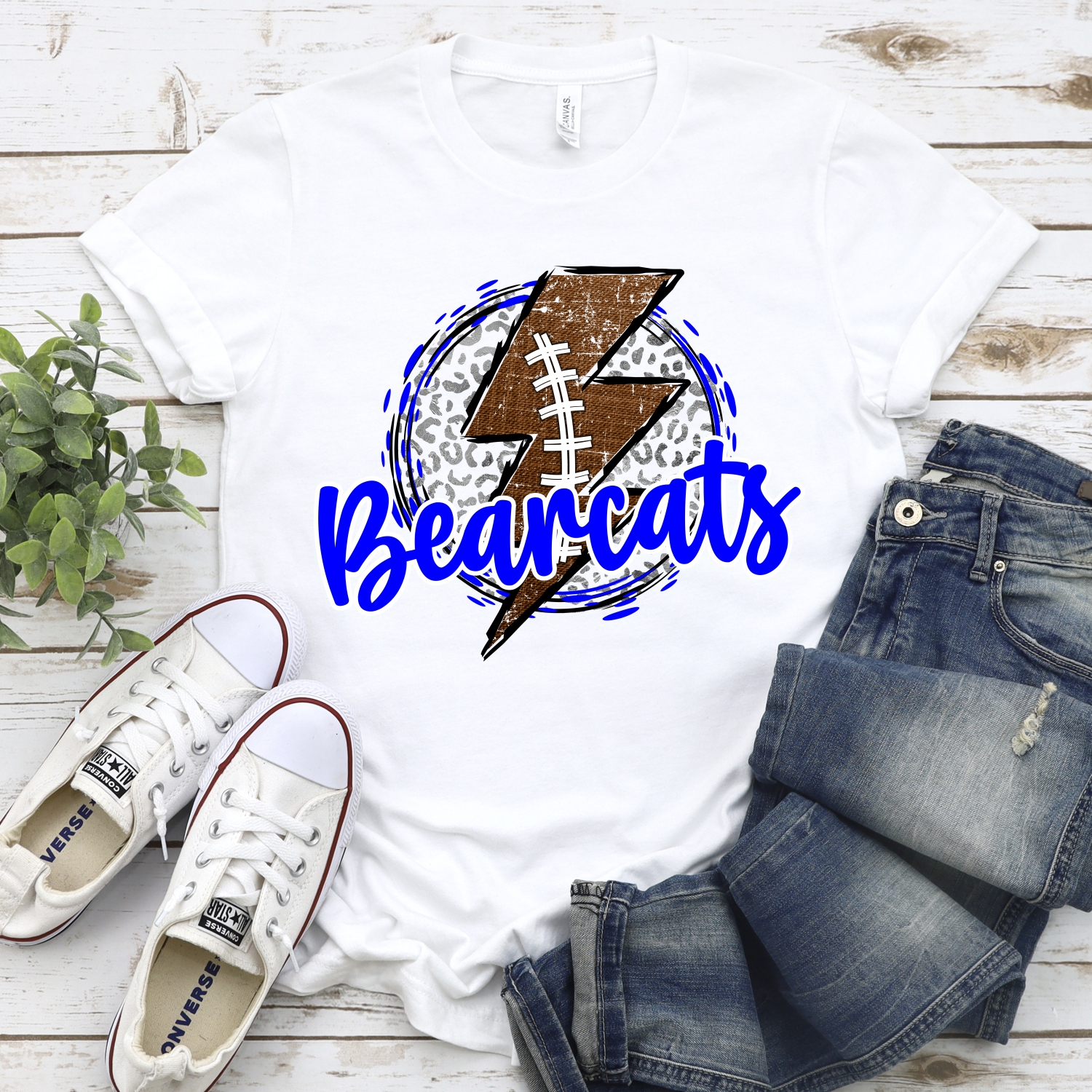 CUSTOM Bearcats football bolt on leopard *DTF* Transfer - Image 2