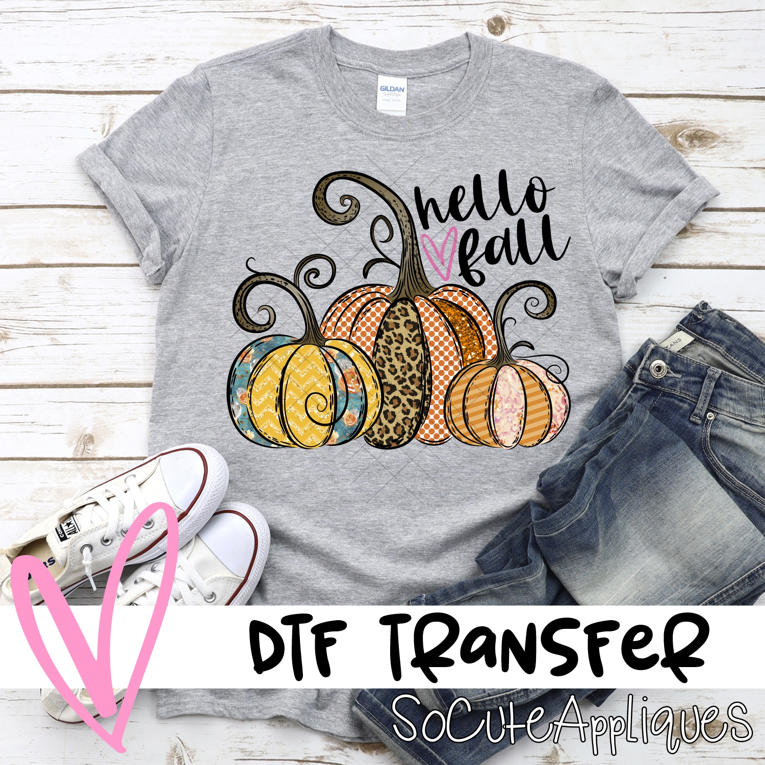Pumpkin trio multi print *DTF* Transfer