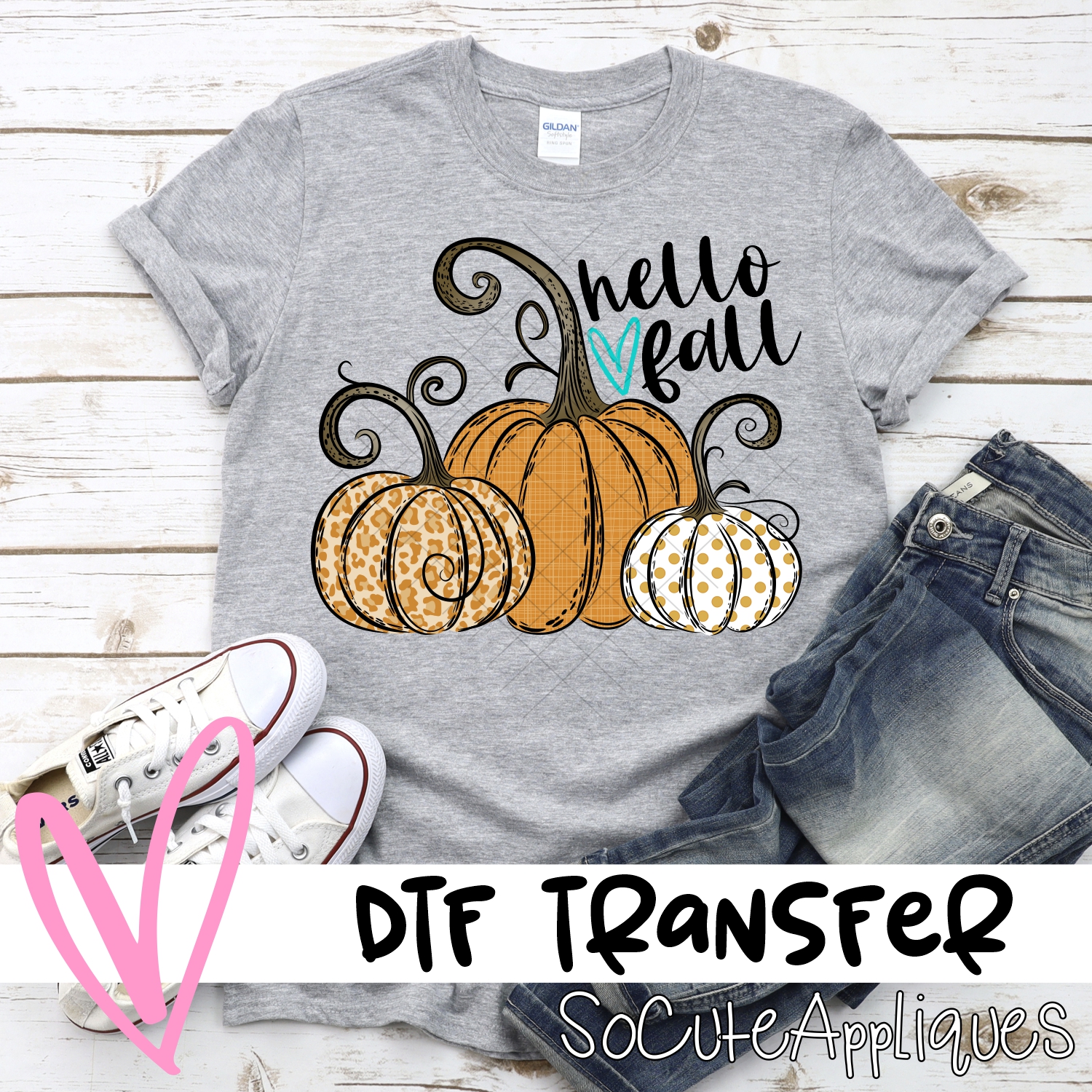 Pumpkin trio multi print *DTF* Transfer