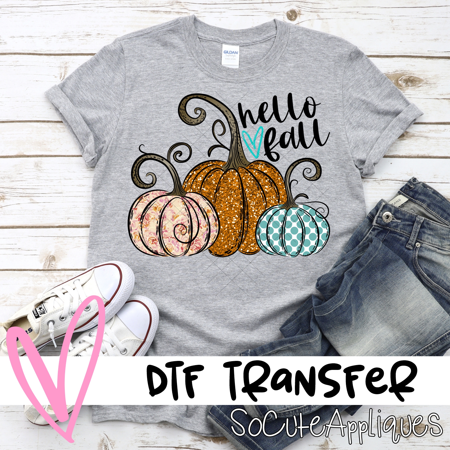 Pumpkin trio multi print *DTF* Transfer