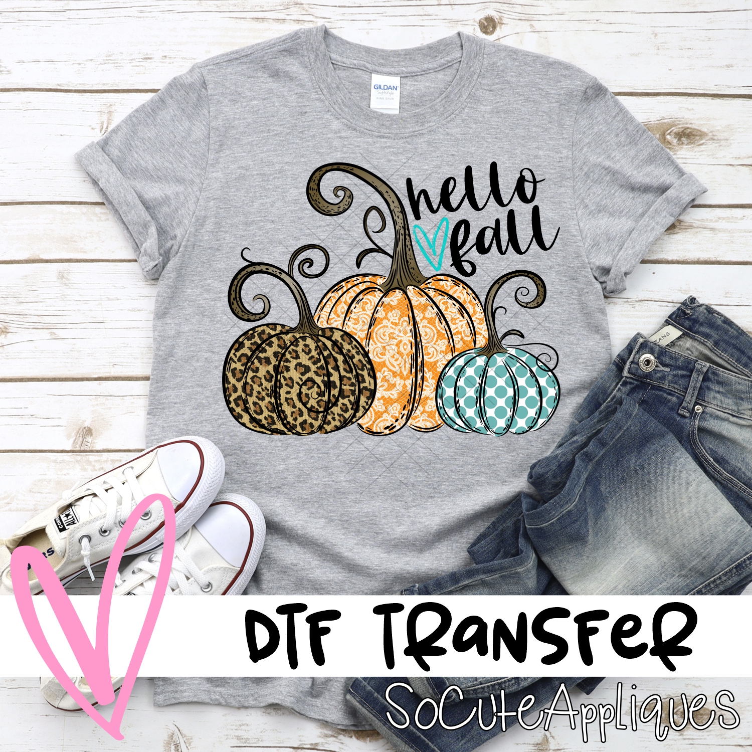 Pumpkin trio multi print *DTF* Transfer