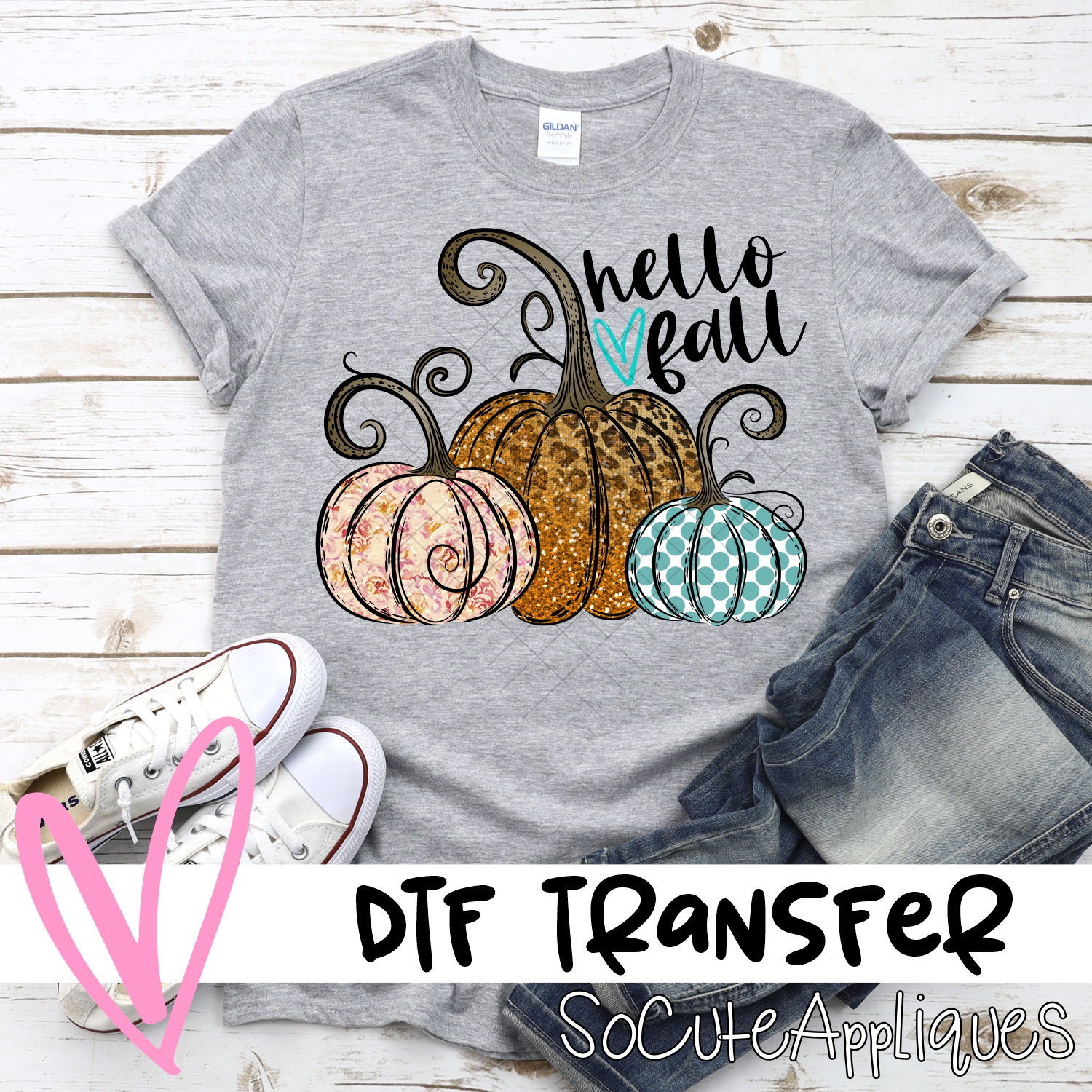 Pumpkin trio multi print *DTF* Transfer