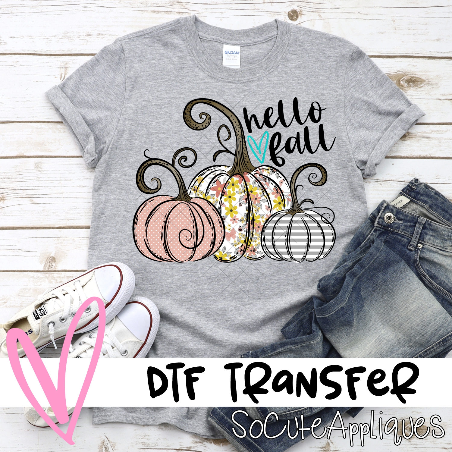 Pumpkin trio multi print *DTF* Transfer