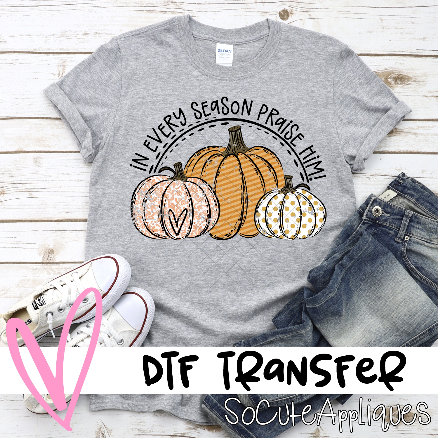In every season praise him pumpkin trio *DTF* Transfer