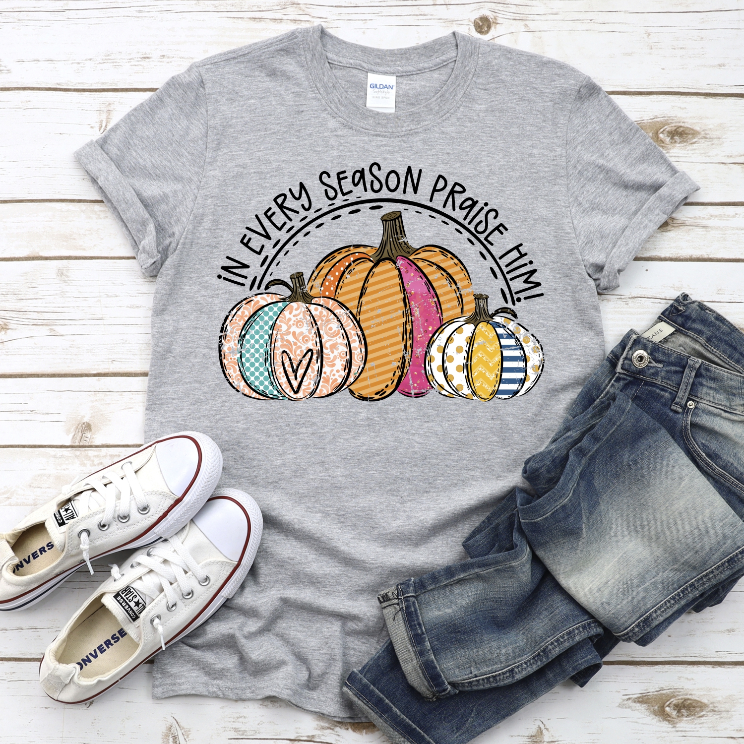 In every season praise him pumpkin trio MIXED *DTF* Transfer - Image 2