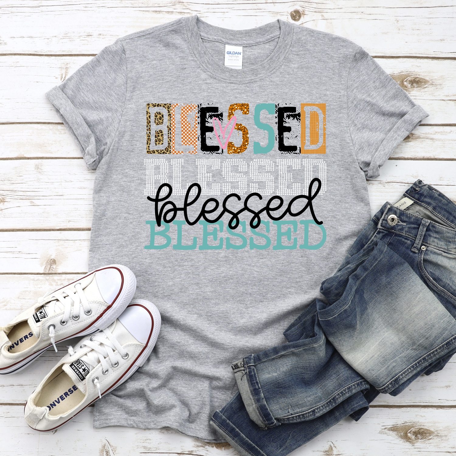 Blessed stacked mixed *DTF* Transfer - Image 2