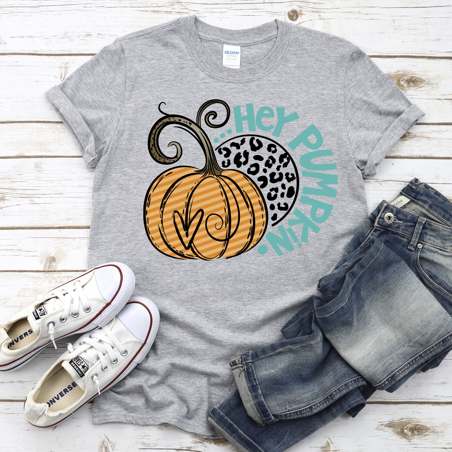 Hey Pumpkin leopard circle *DTF* Transfer - Image 2