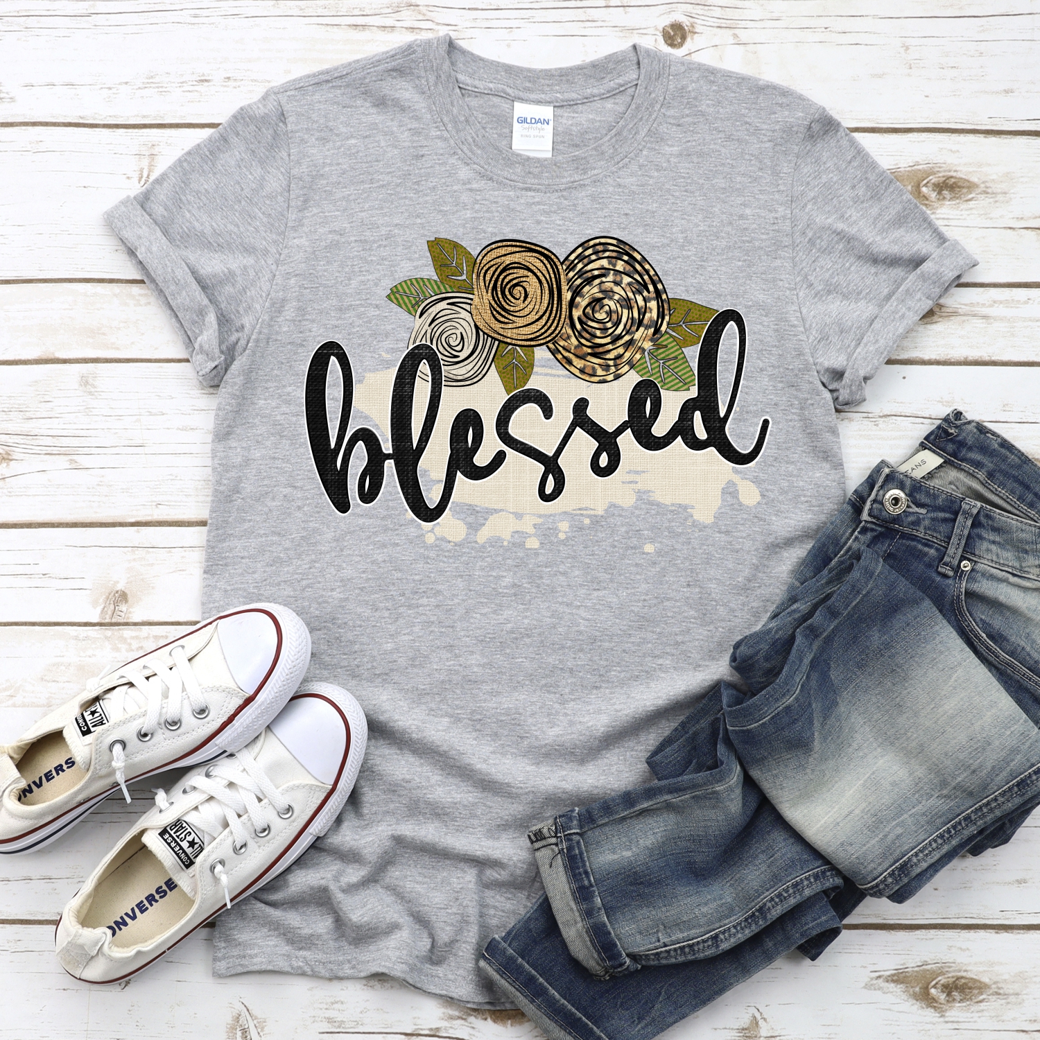 Blessed on linen *DTF* Transfer - Image 2