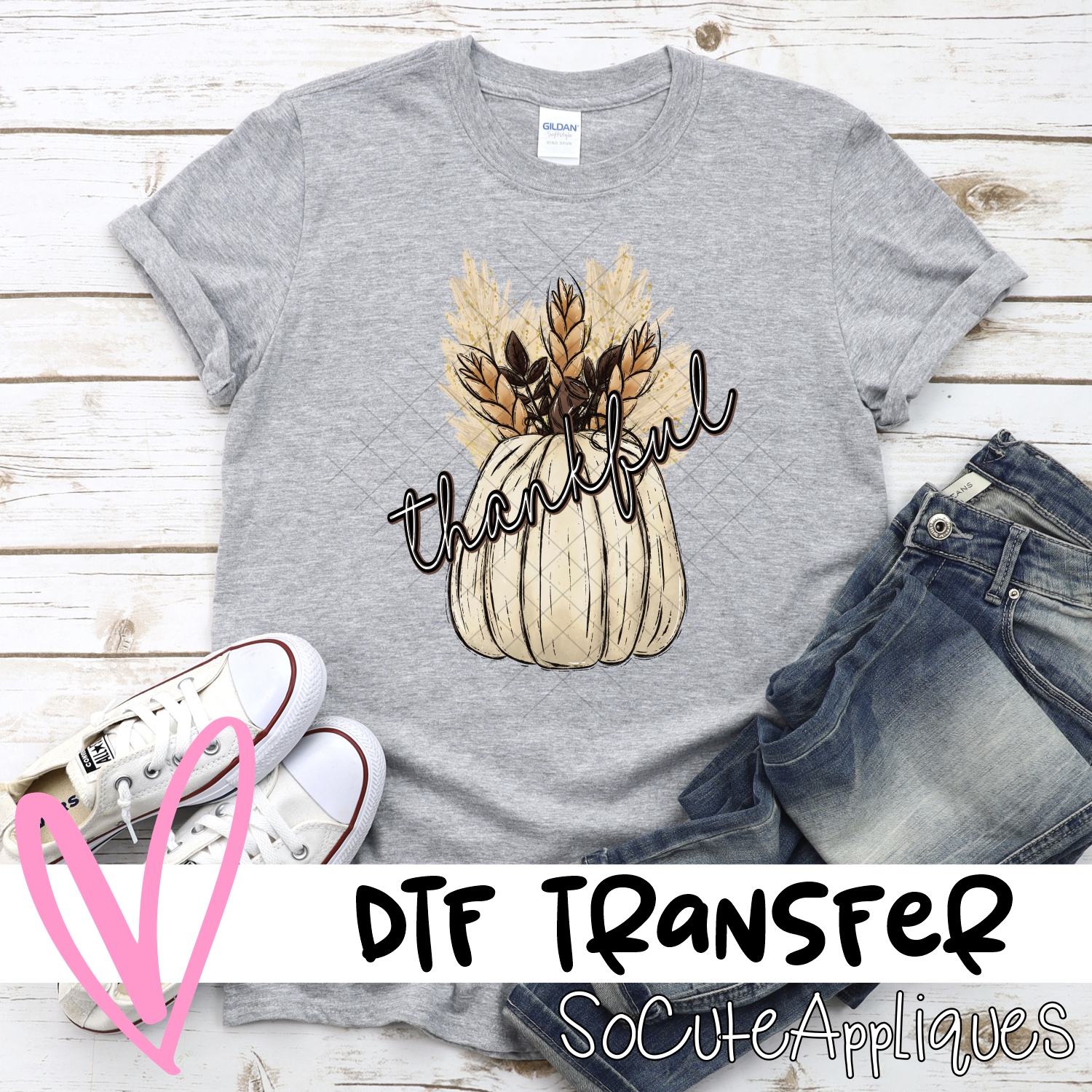 Thankful light pumpkin *DTF* Transfer