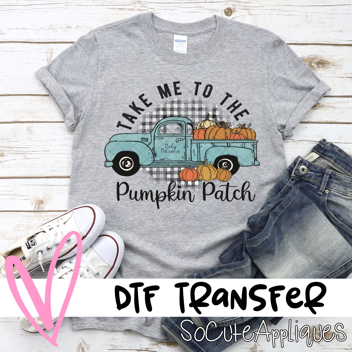 Take me to the pumpkin patch truck *DTF* Transfer