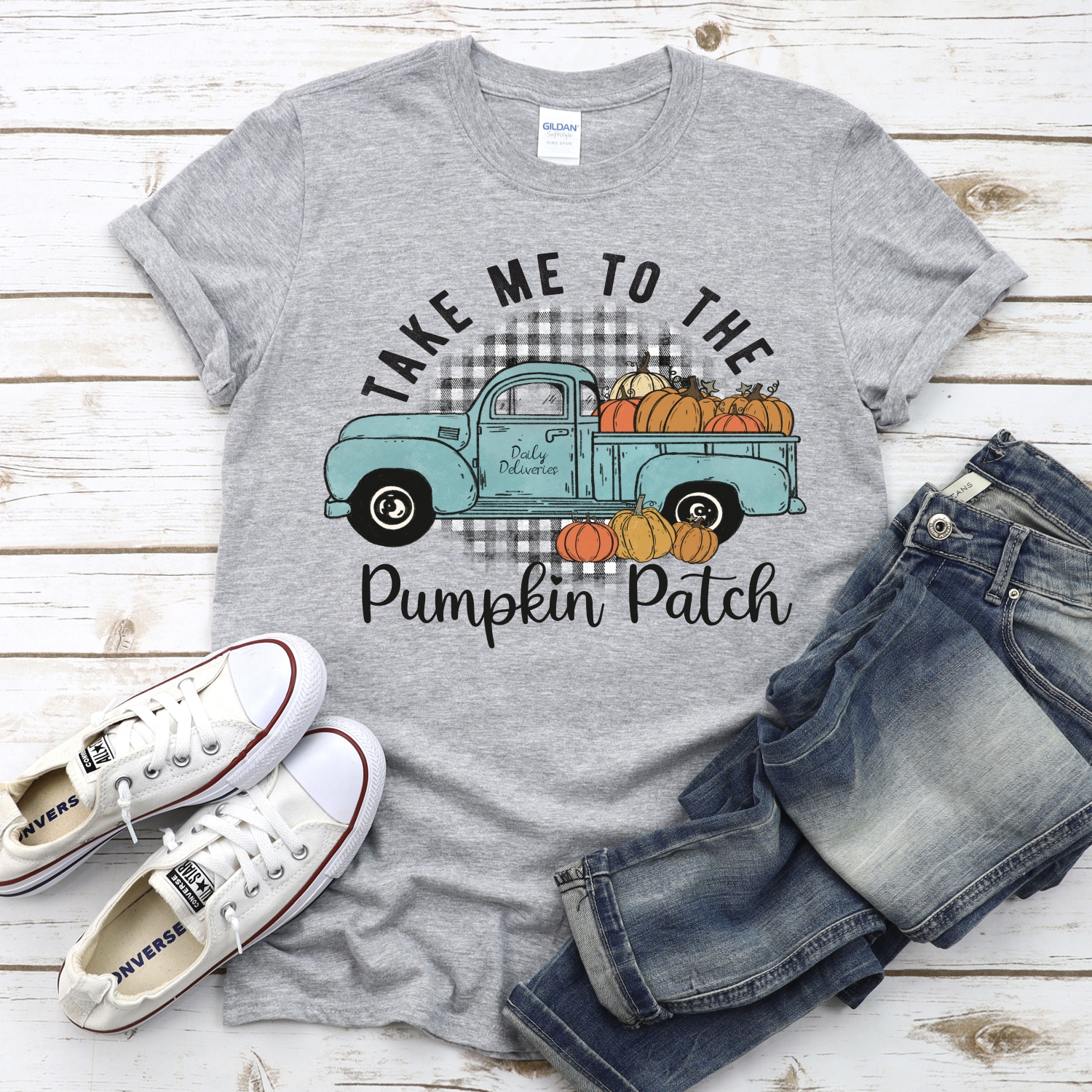 Take me to the pumpkin patch truck *DTF* Transfer - Image 2