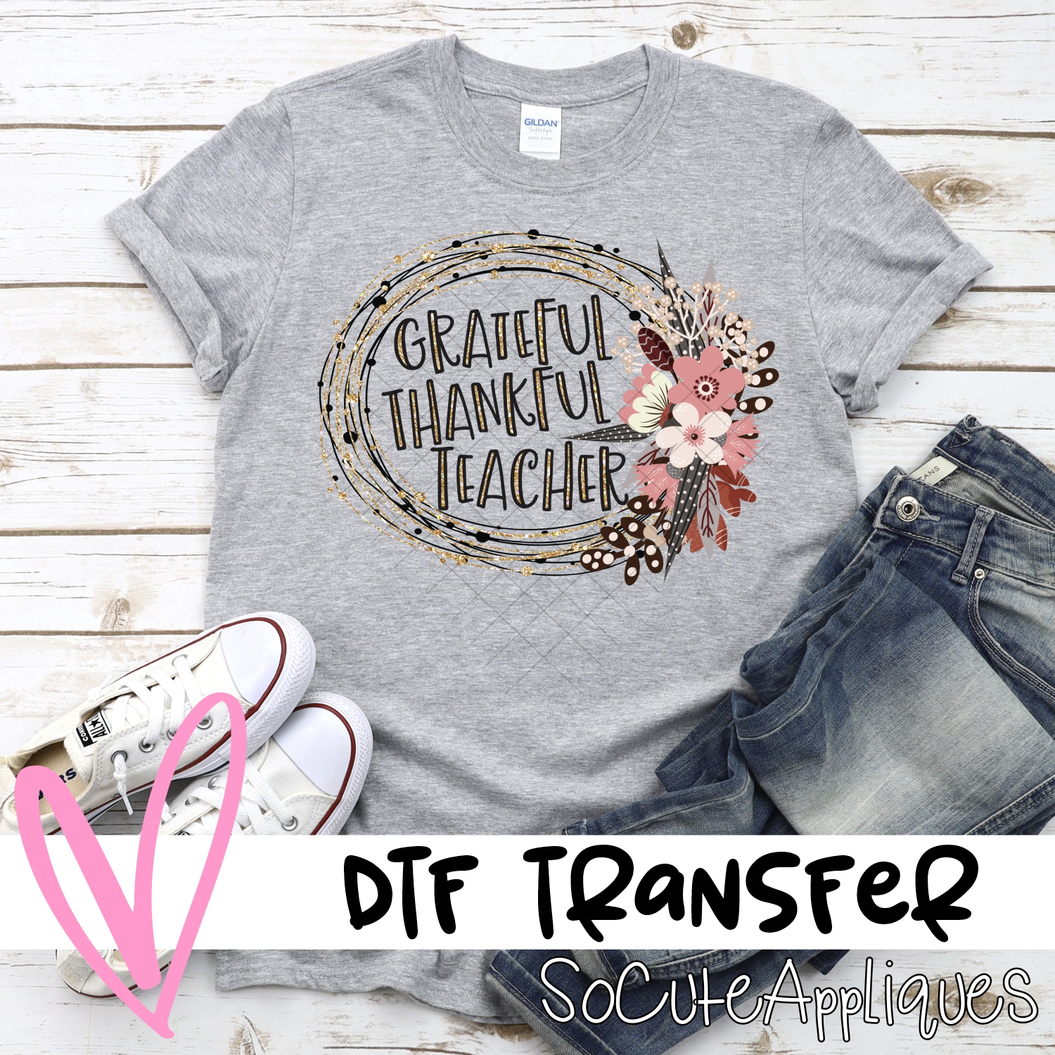 Grateful thankful teacher *DTF* Transfer