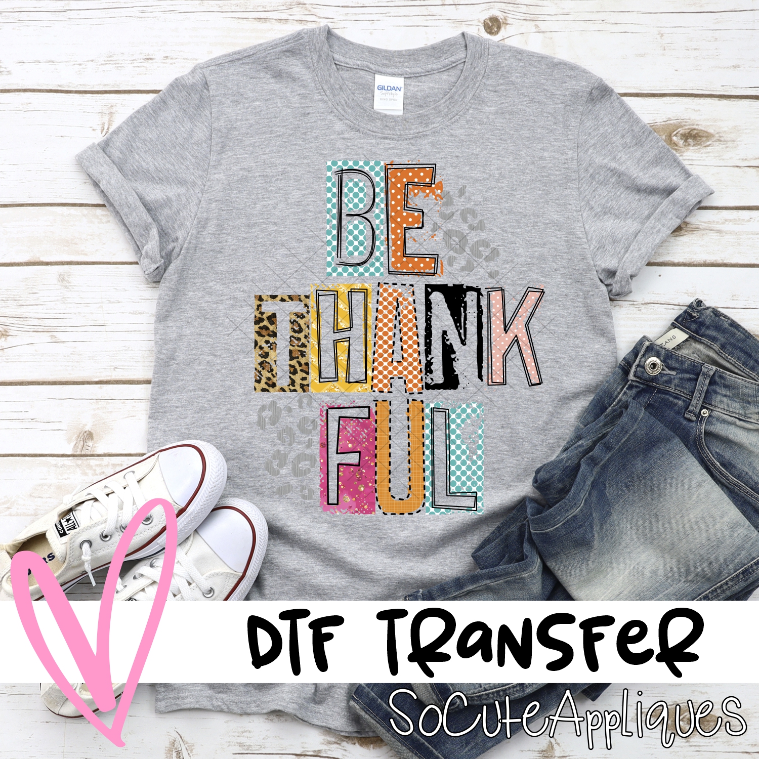 Be thankful leopard *DTF* Transfer