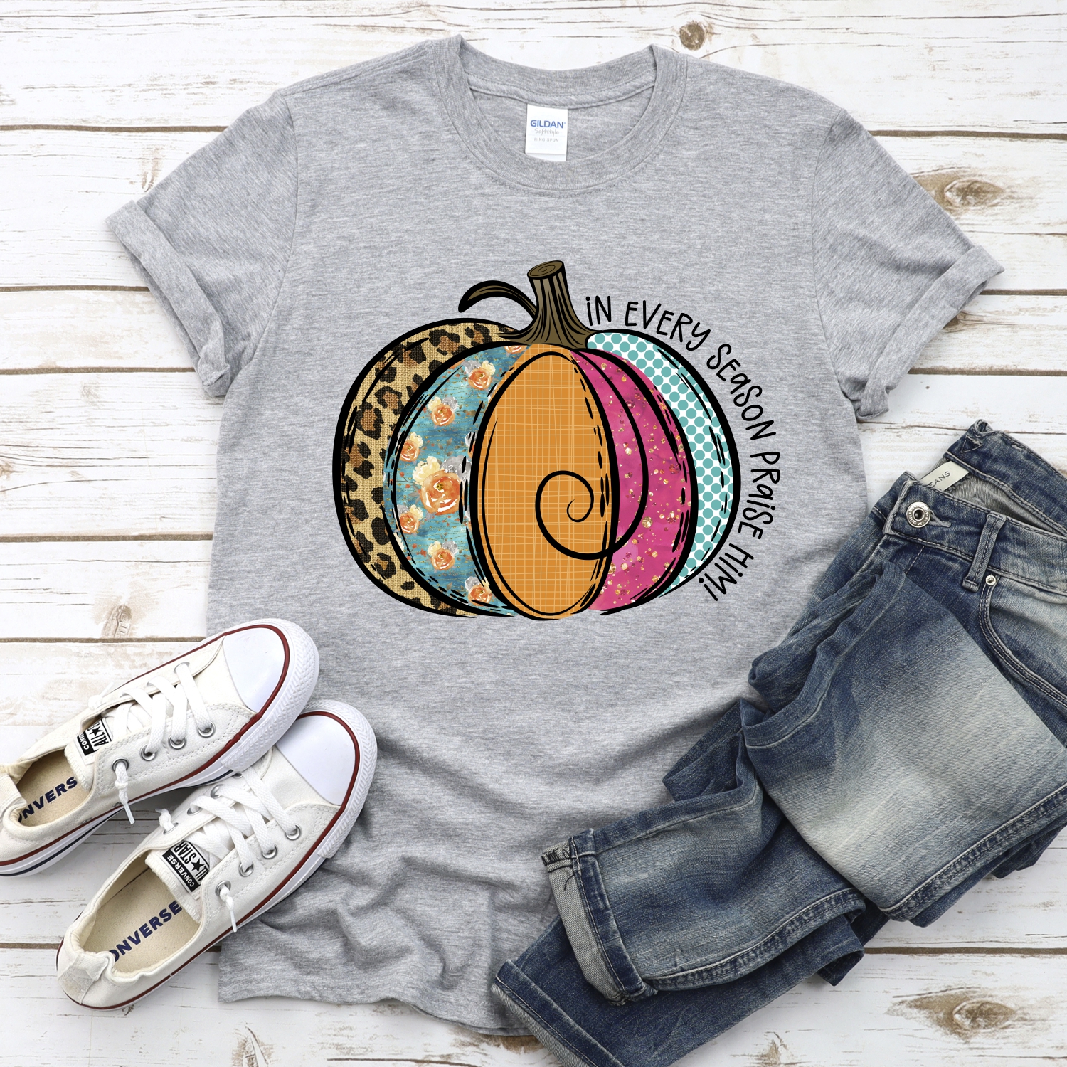 In every season praise him mixed pumpkin *DTF* Transfer - Image 2