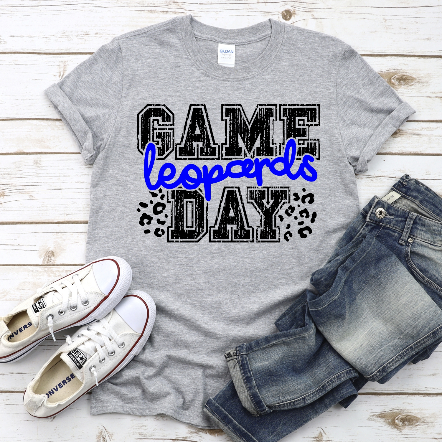 CUSTOM Leopards Game Day with leopard spots *DTF* Transfer - Image 2