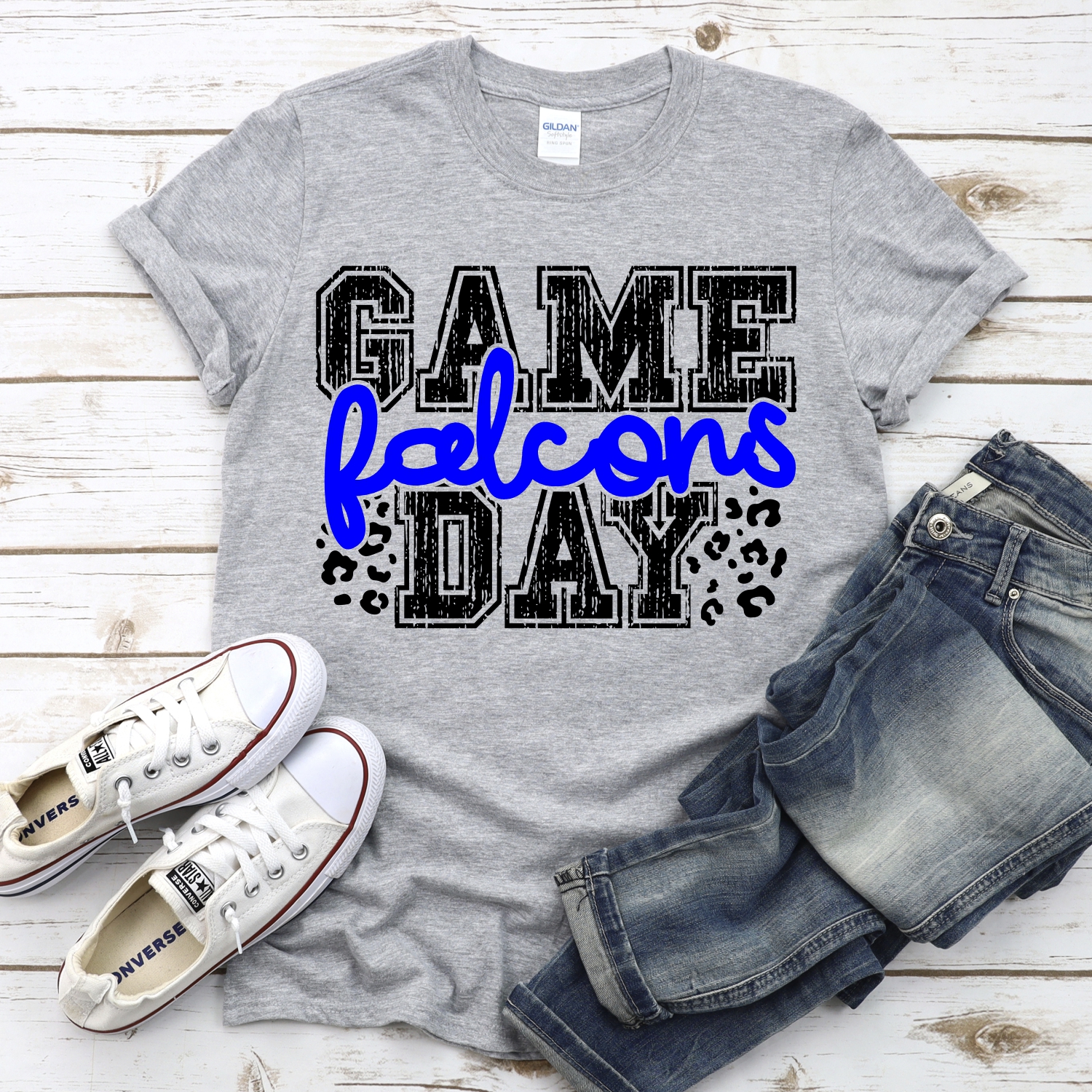 CUSTOM Falcons Game Day with leopard spots *DTF* Transfer - Image 2