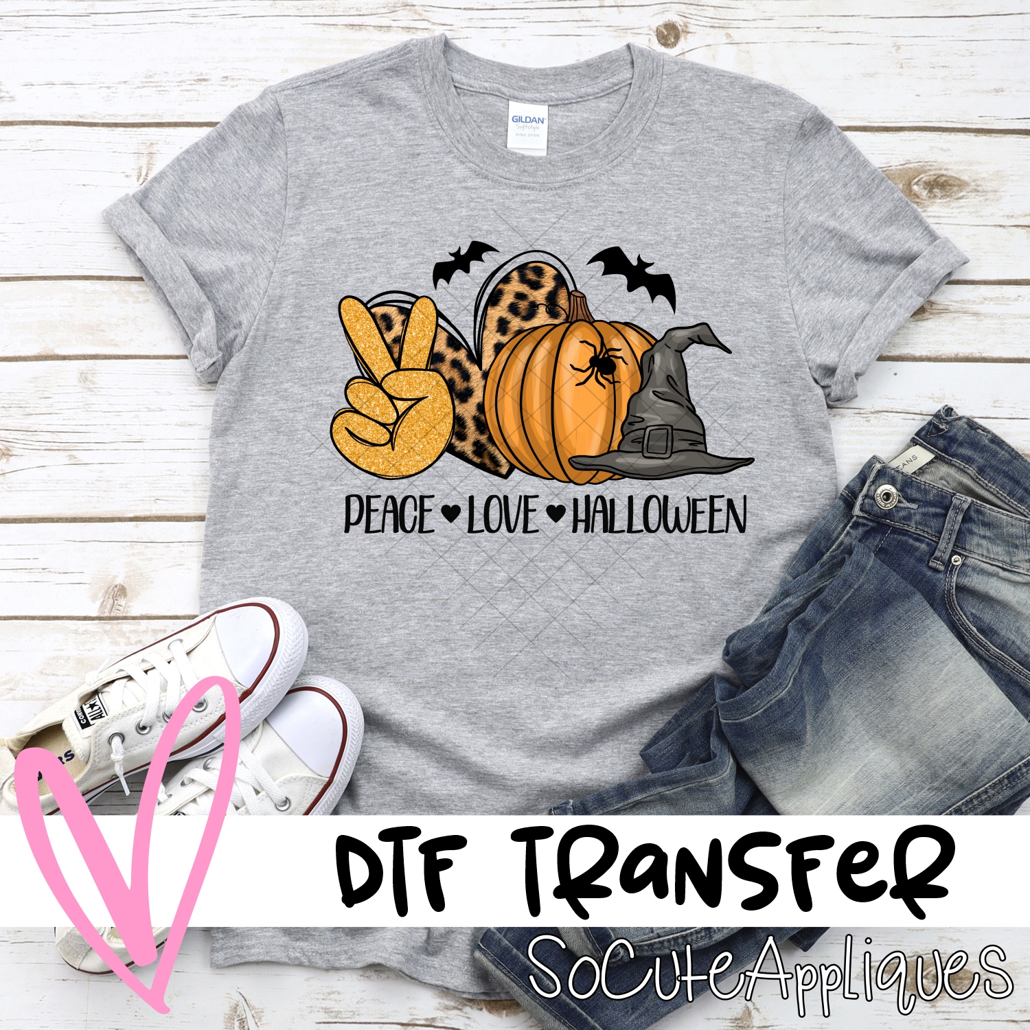 Peace love halloween *DTF* Transfer