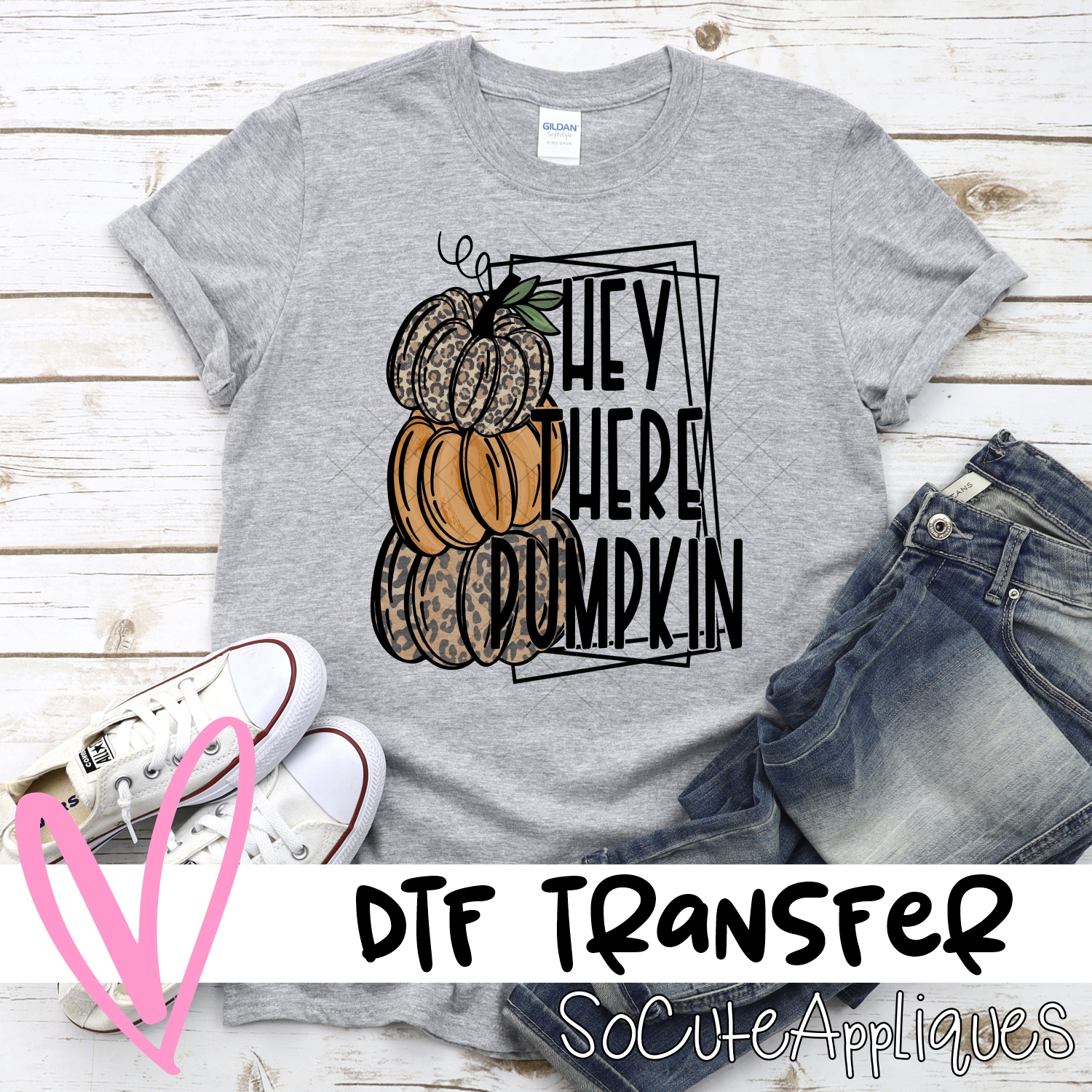 Hey there pumpkin stack triple pumpkin *DTF* Transfer