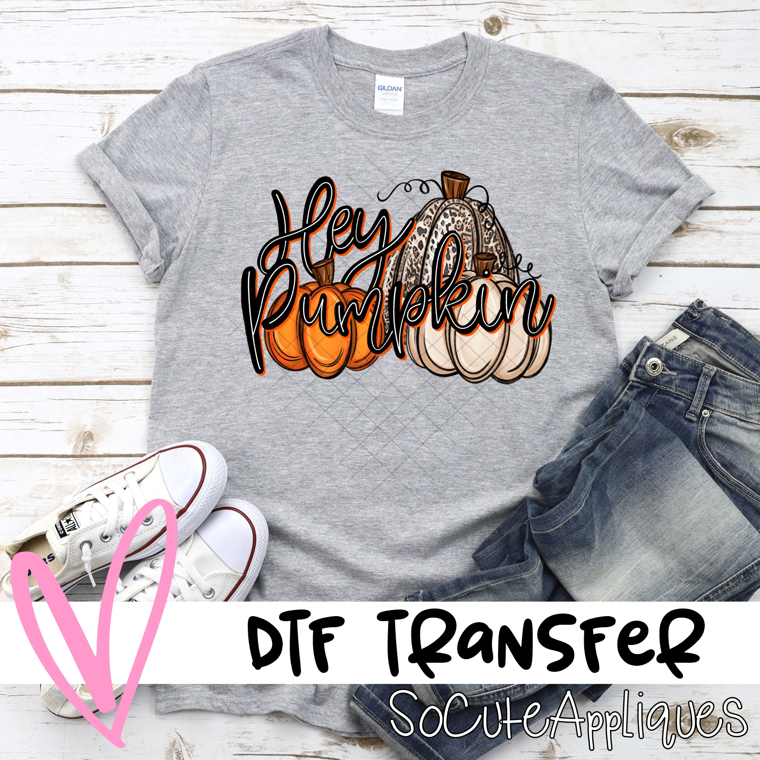 Hey Pumpkin triple pumpkin *DTF* Transfer
