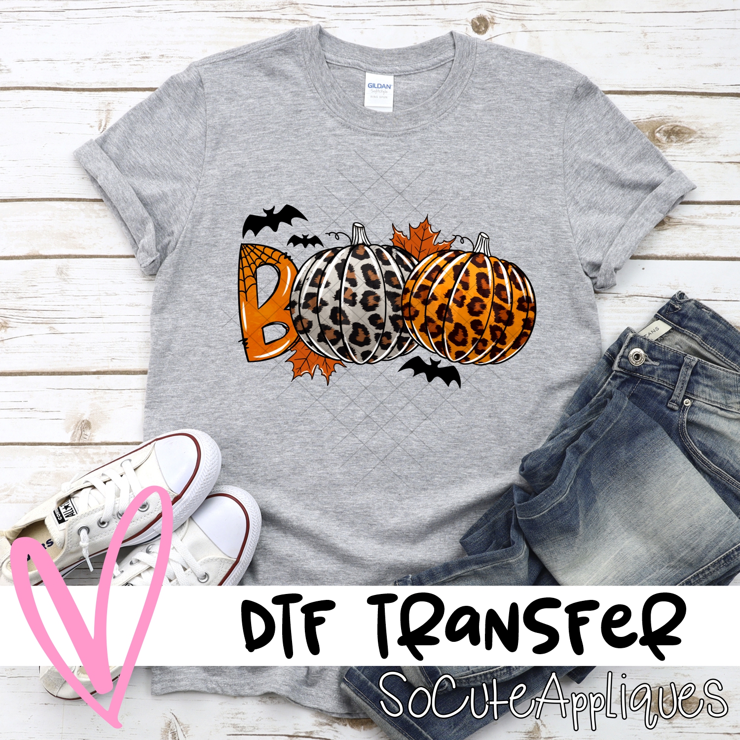 Boo double pumpkin *DTF* Transfer