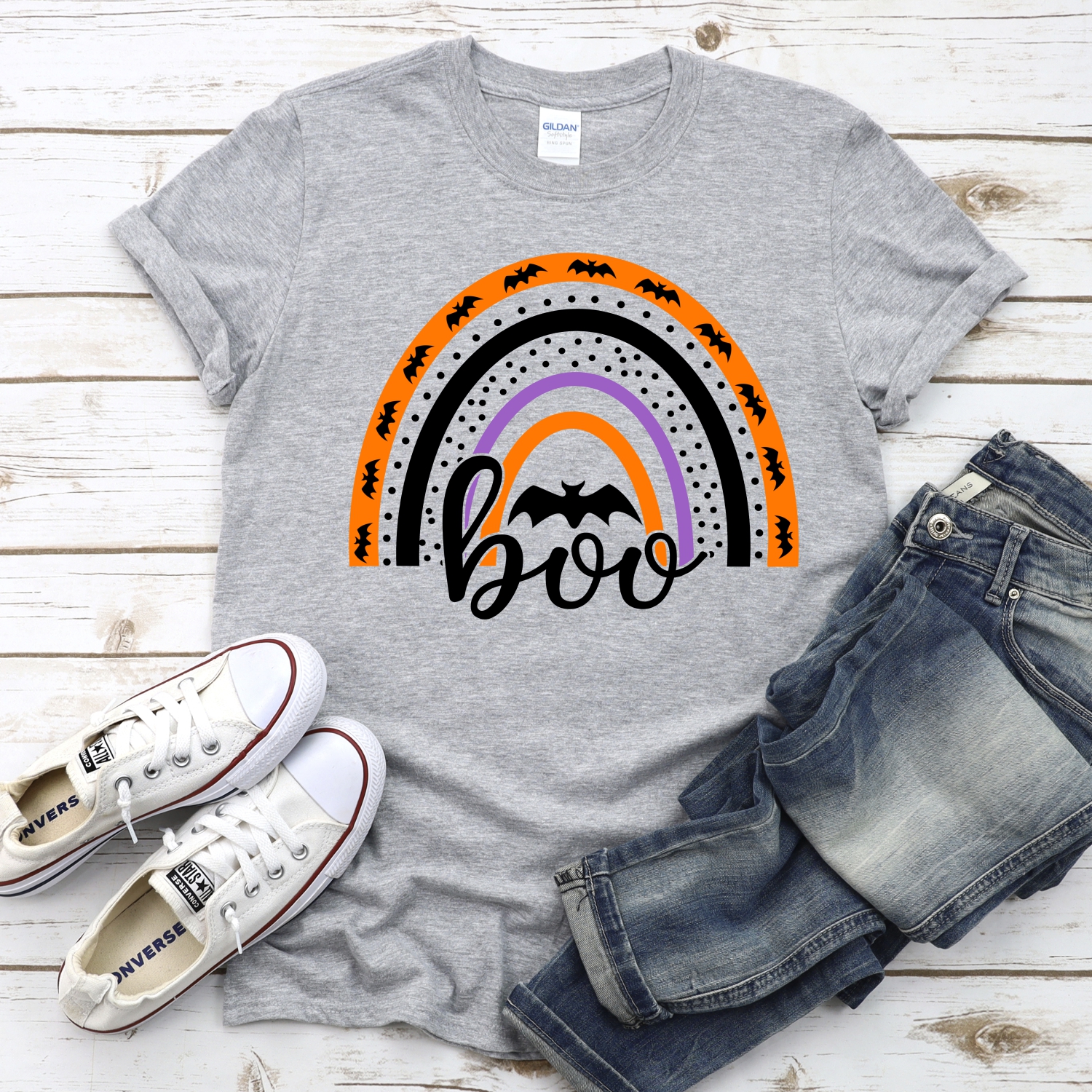 Boo rainbow *DTF* Transfer - Image 2