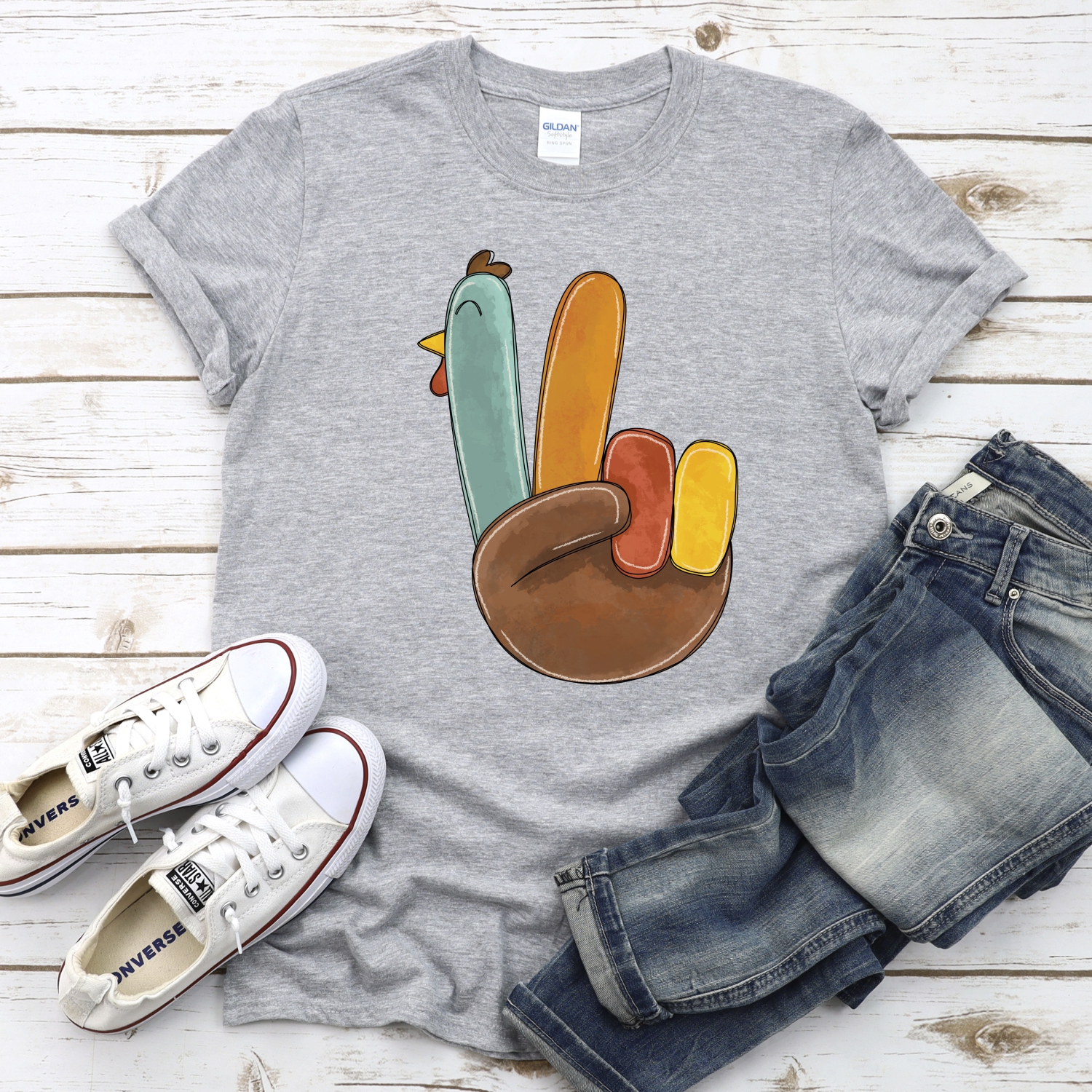Peace turkey *DTF* Transfer - Image 2