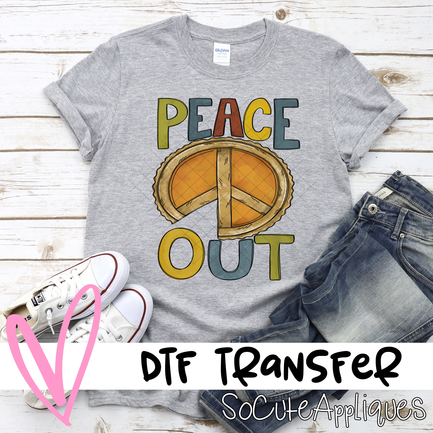 Peace out pie *DTF* Transfer