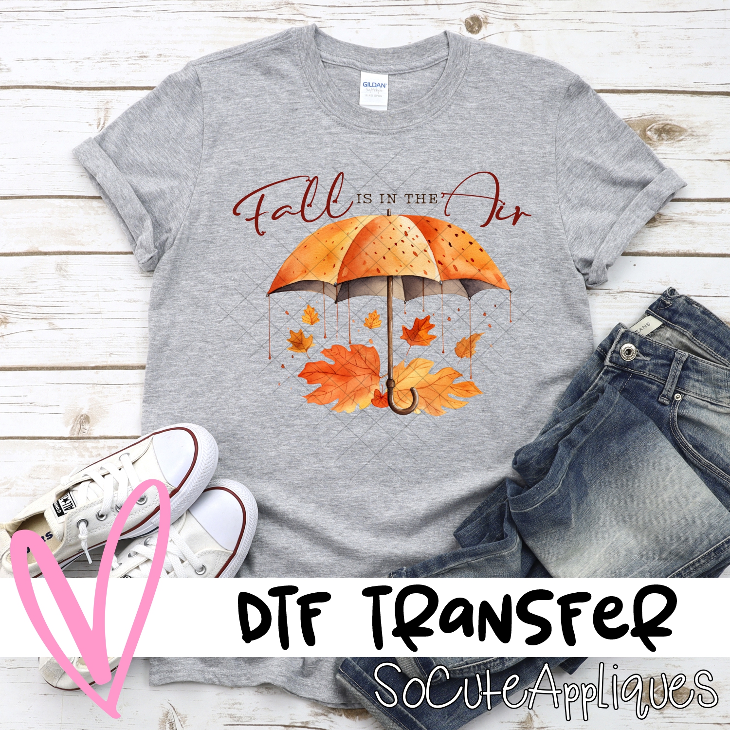 Fall is in the air umbrella *DTF* Transfer