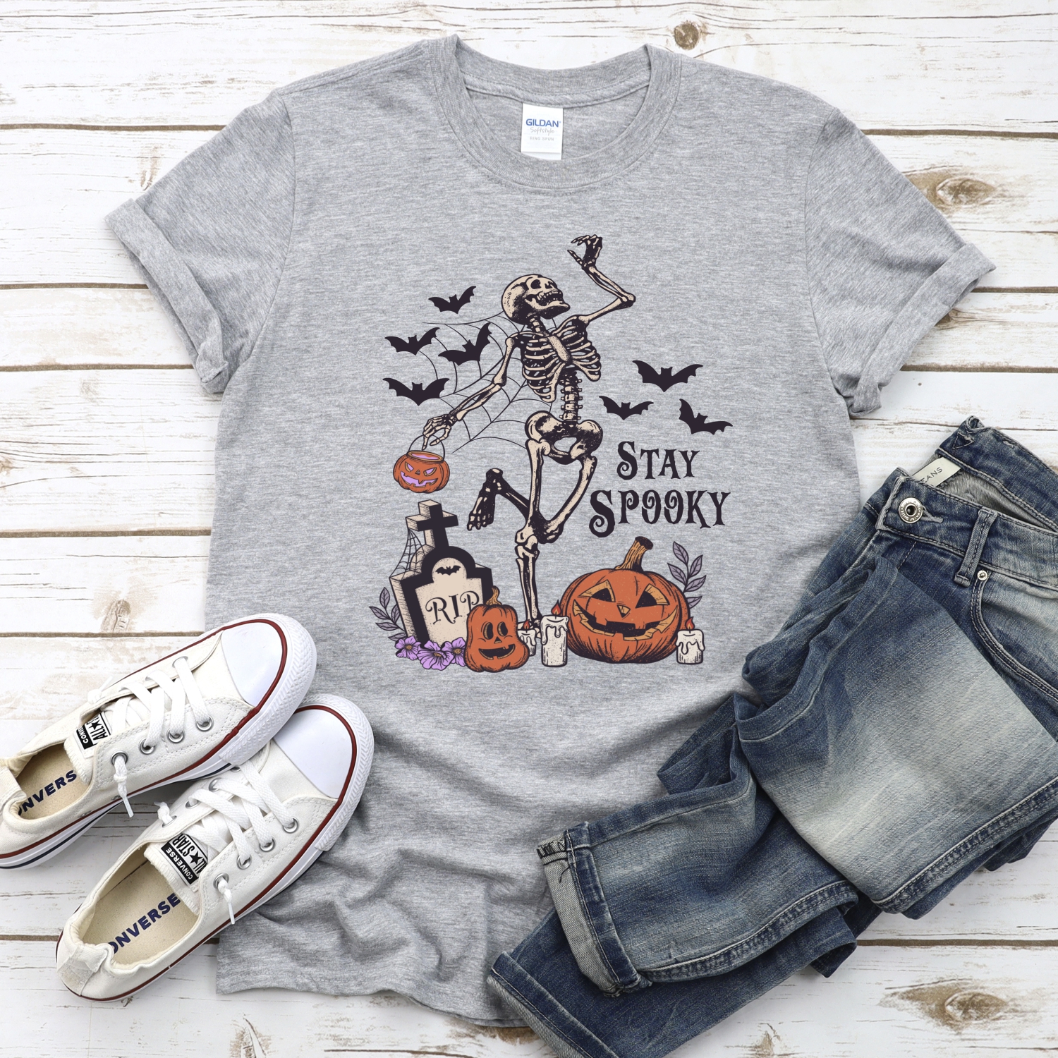 Stay spooky skeleton *DTF* Transfer - Image 2
